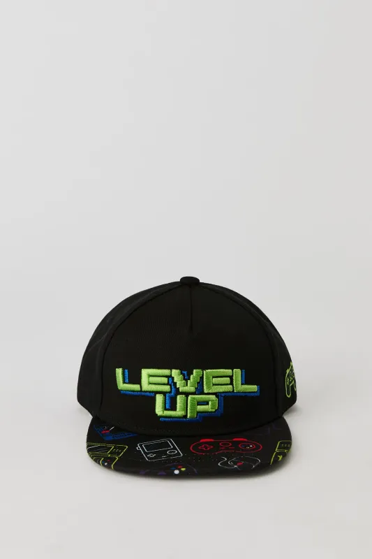Boys Gamer Embroidered Snapback Hat sold by Urban Planet