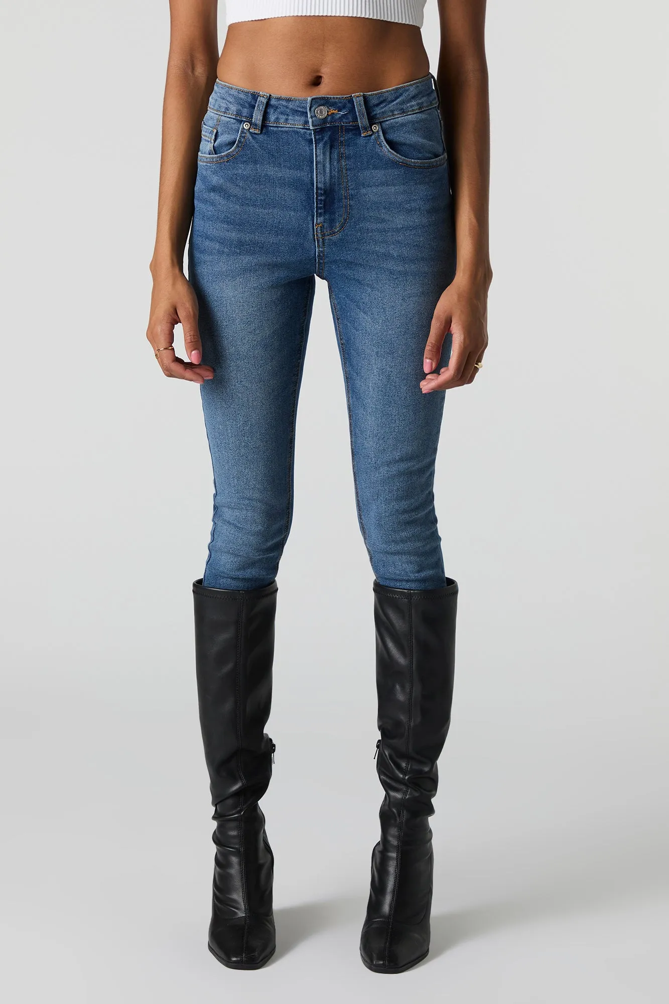 Mid Rise Skinny Jean sold by Urban Planet product image thumbnail 2