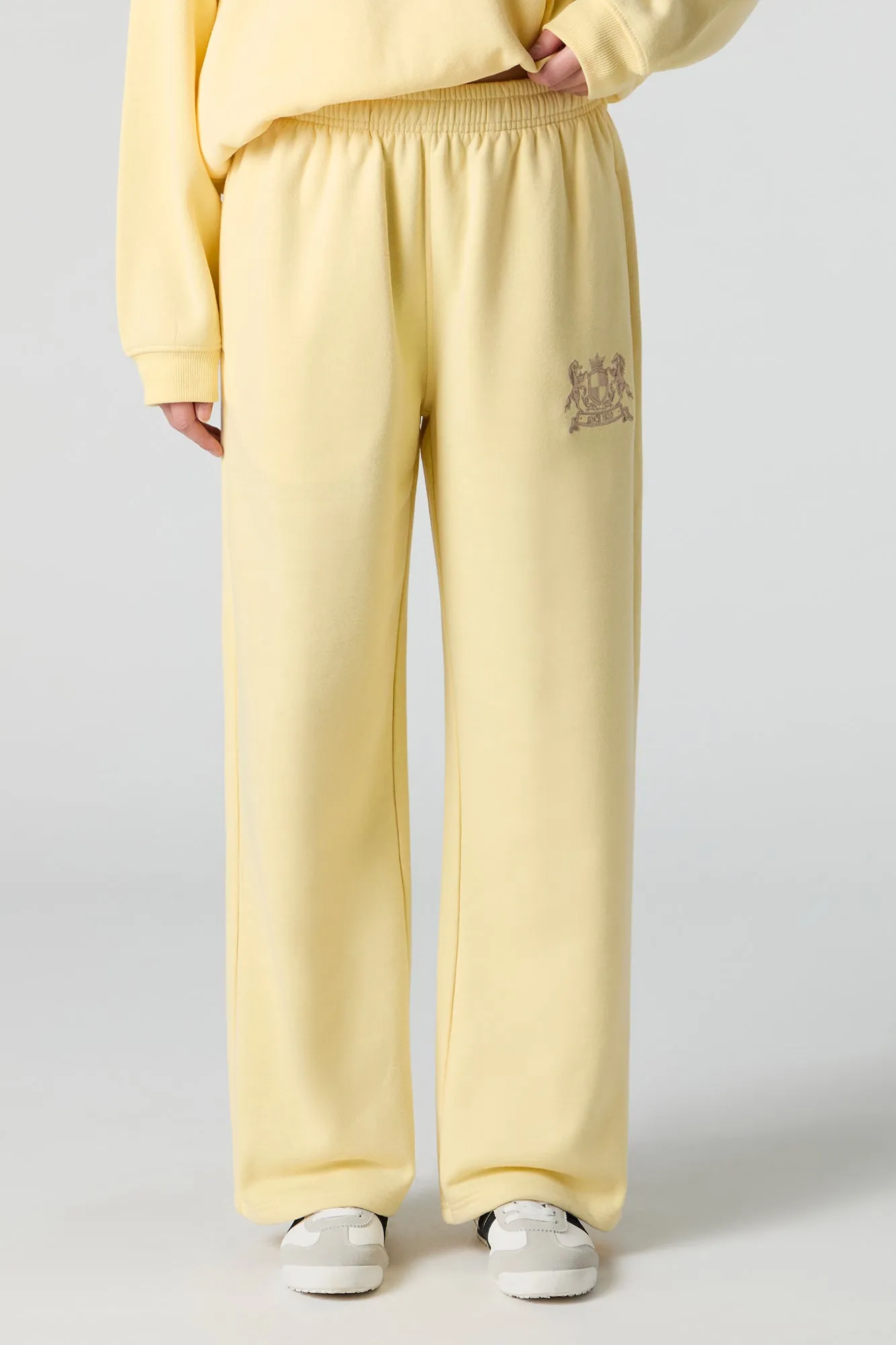 Destination Graphic Wide Leg Fleece Sweatpant sold by Urban Planet product image thumbnail 2