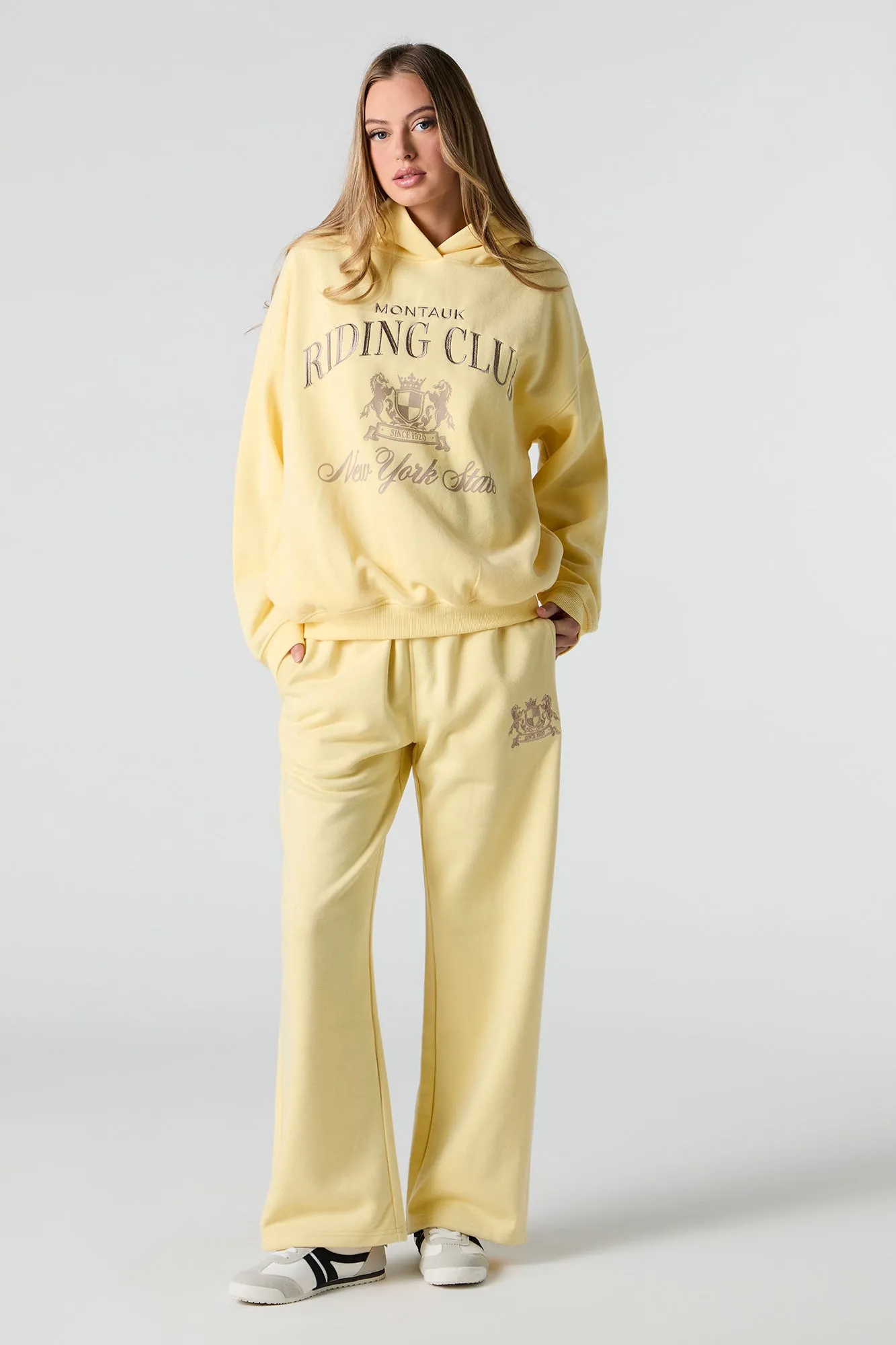 Destination Graphic Wide Leg Fleece Sweatpant sold by Urban Planet product image thumbnail 5