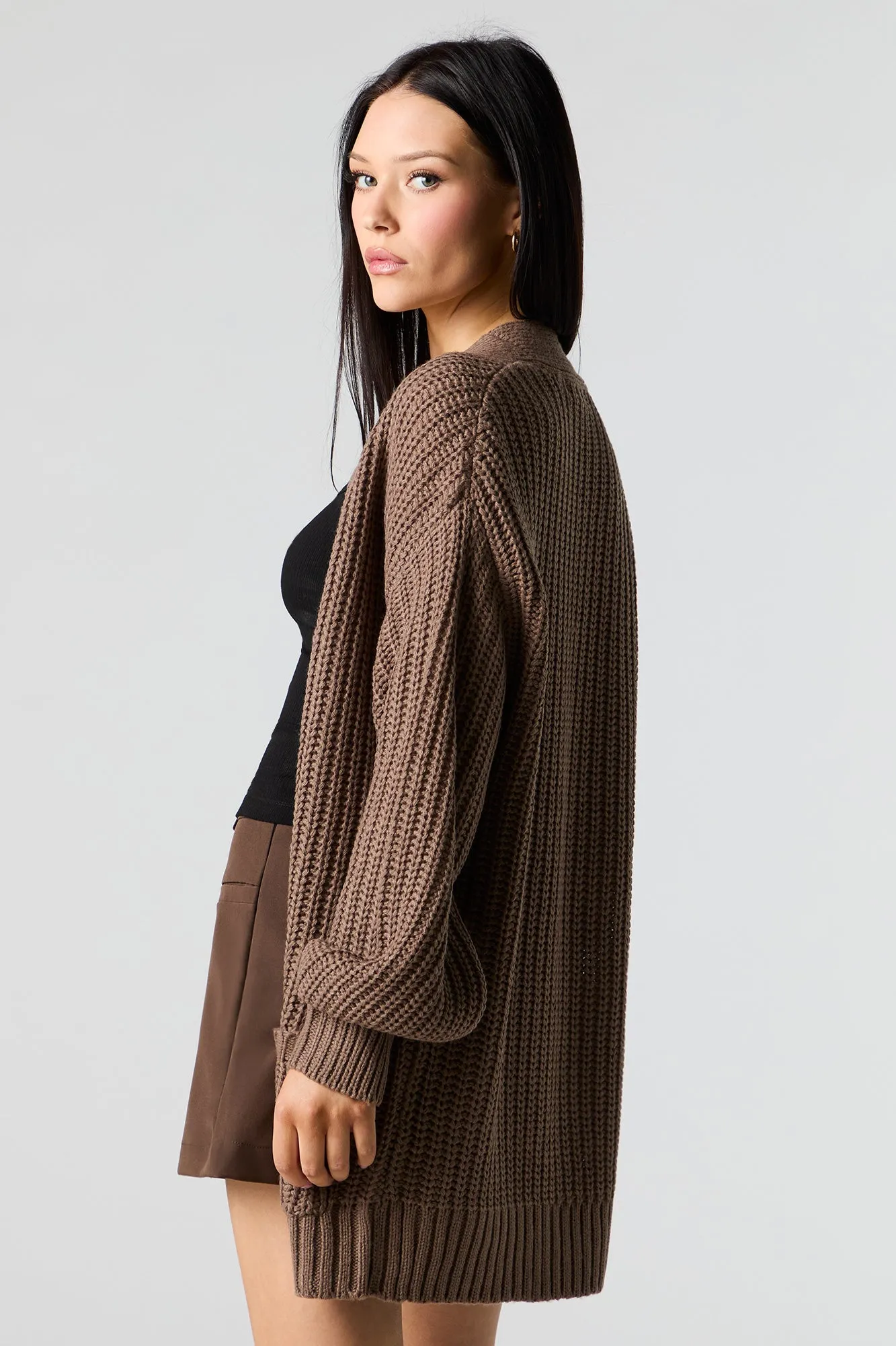 Chunky Knit Oversized Cardigan sold by Urban Planet product image thumbnail 2
