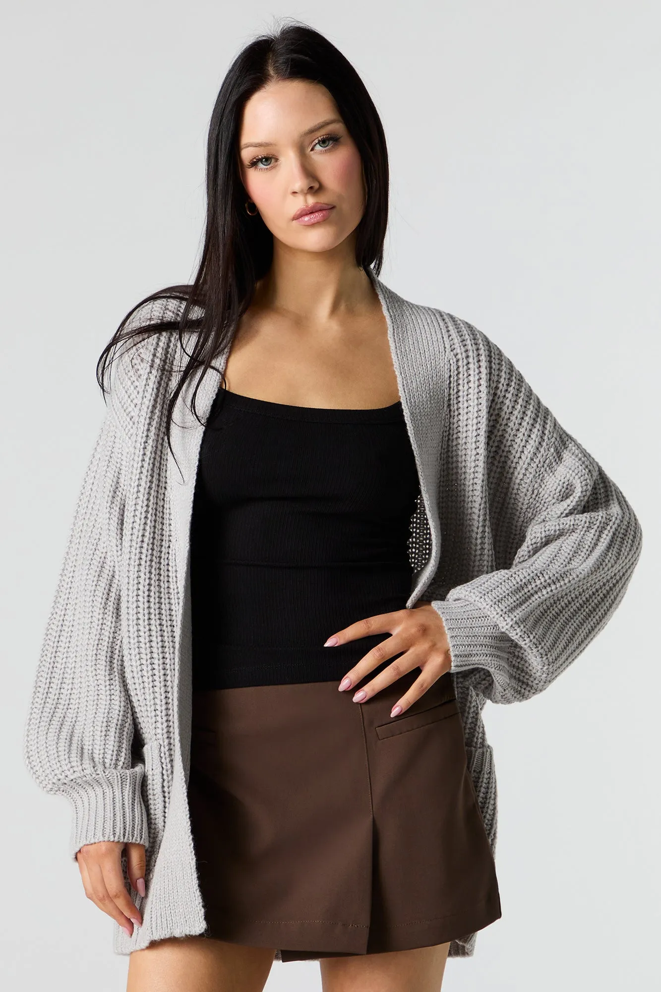 Cardigan surdimensionné en tricot épais sold by Urban Planet product image thumbnail 5