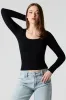 Seamless Ribbed Scoop Neck Top sold by Urban Planet