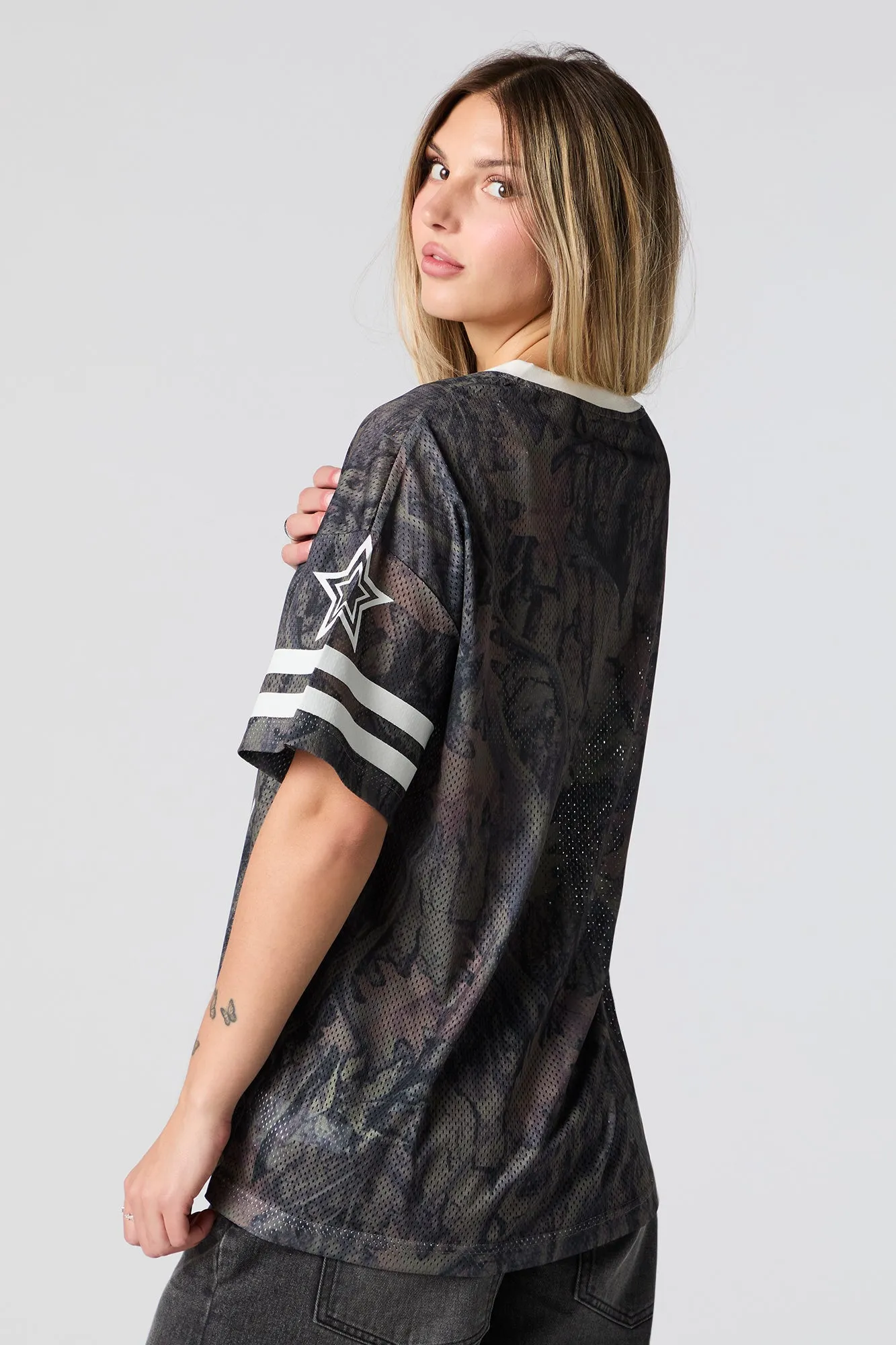 City Graphic Mesh Jersey sold by Urban Planet product image thumbnail 2