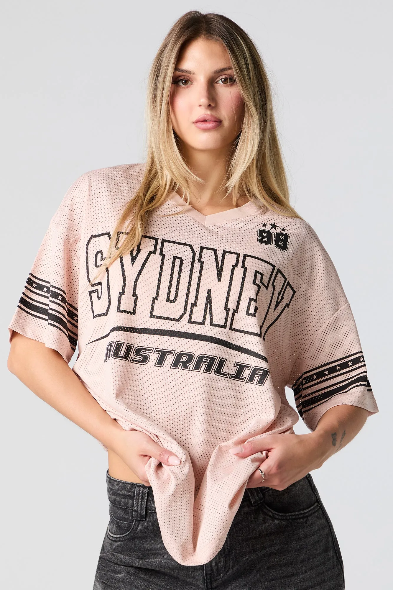 Jersey en filet à imprimé City sold by Urban Planet product image thumbnail 5