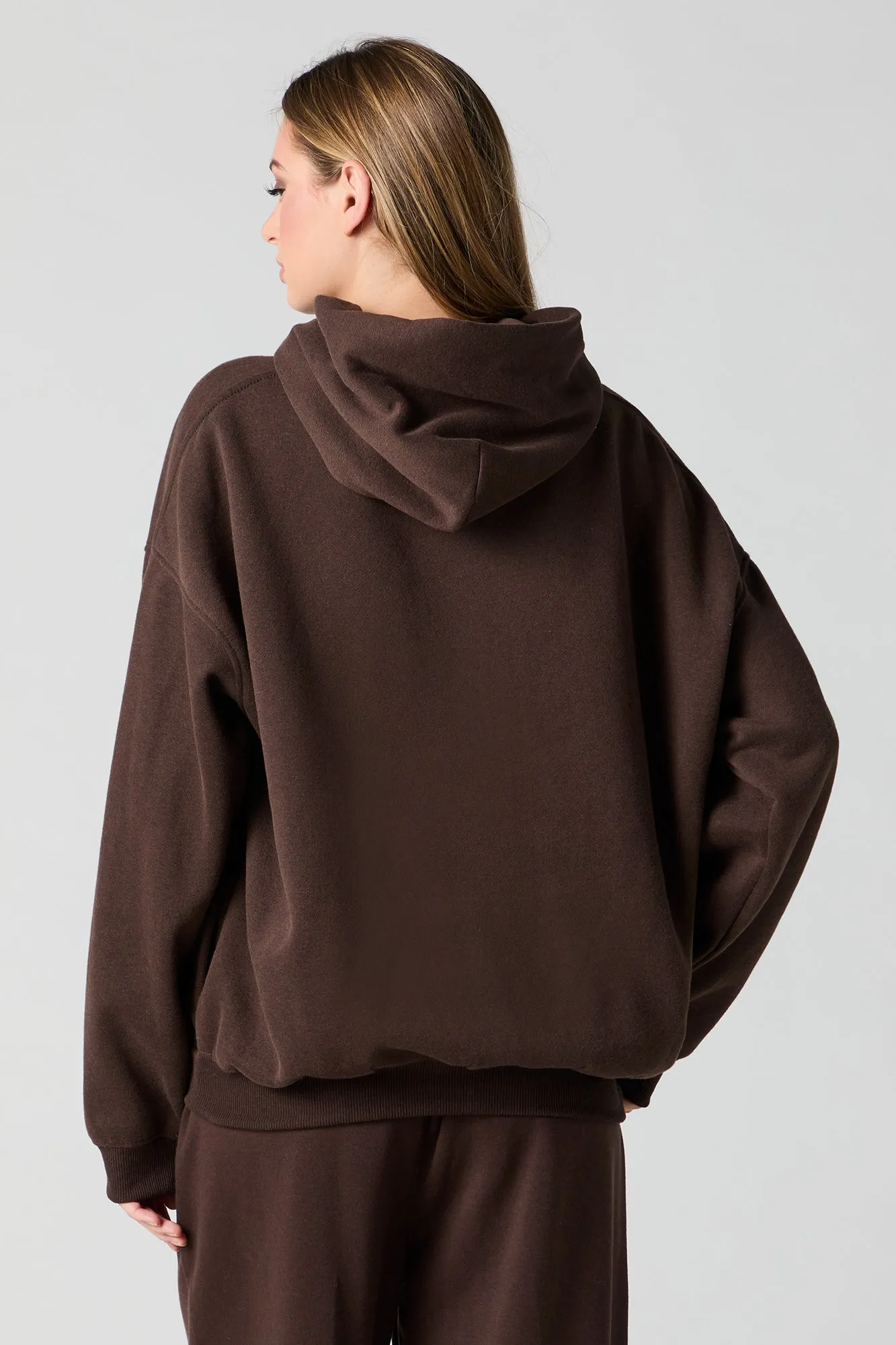 Haut à capuchon en molleton surdimensionné à imprimé Destination sold by Urban Planet product image thumbnail 3