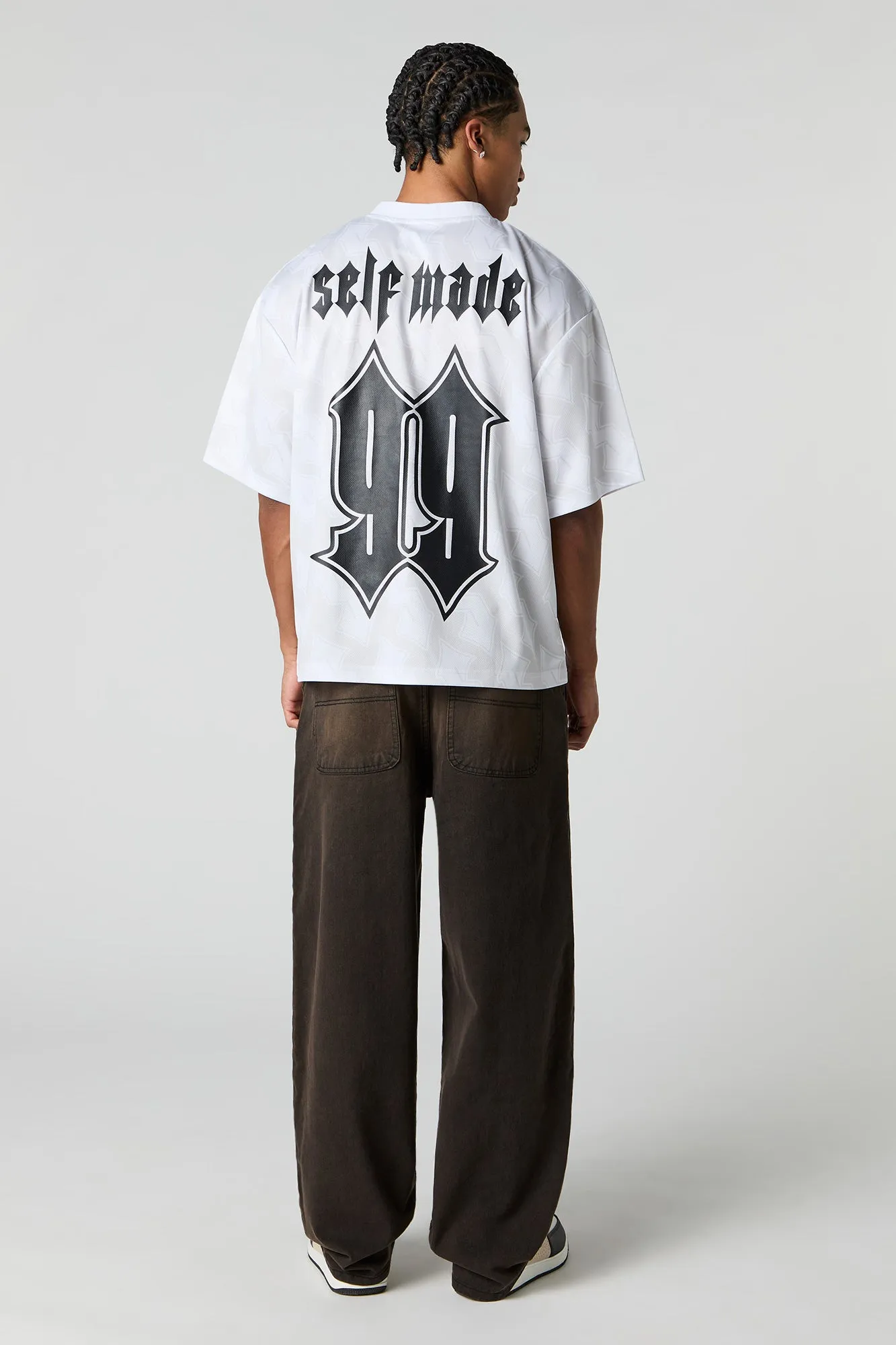 Latte Black Wide Leg Skater Jean sold by Urban Planet product image thumbnail 3