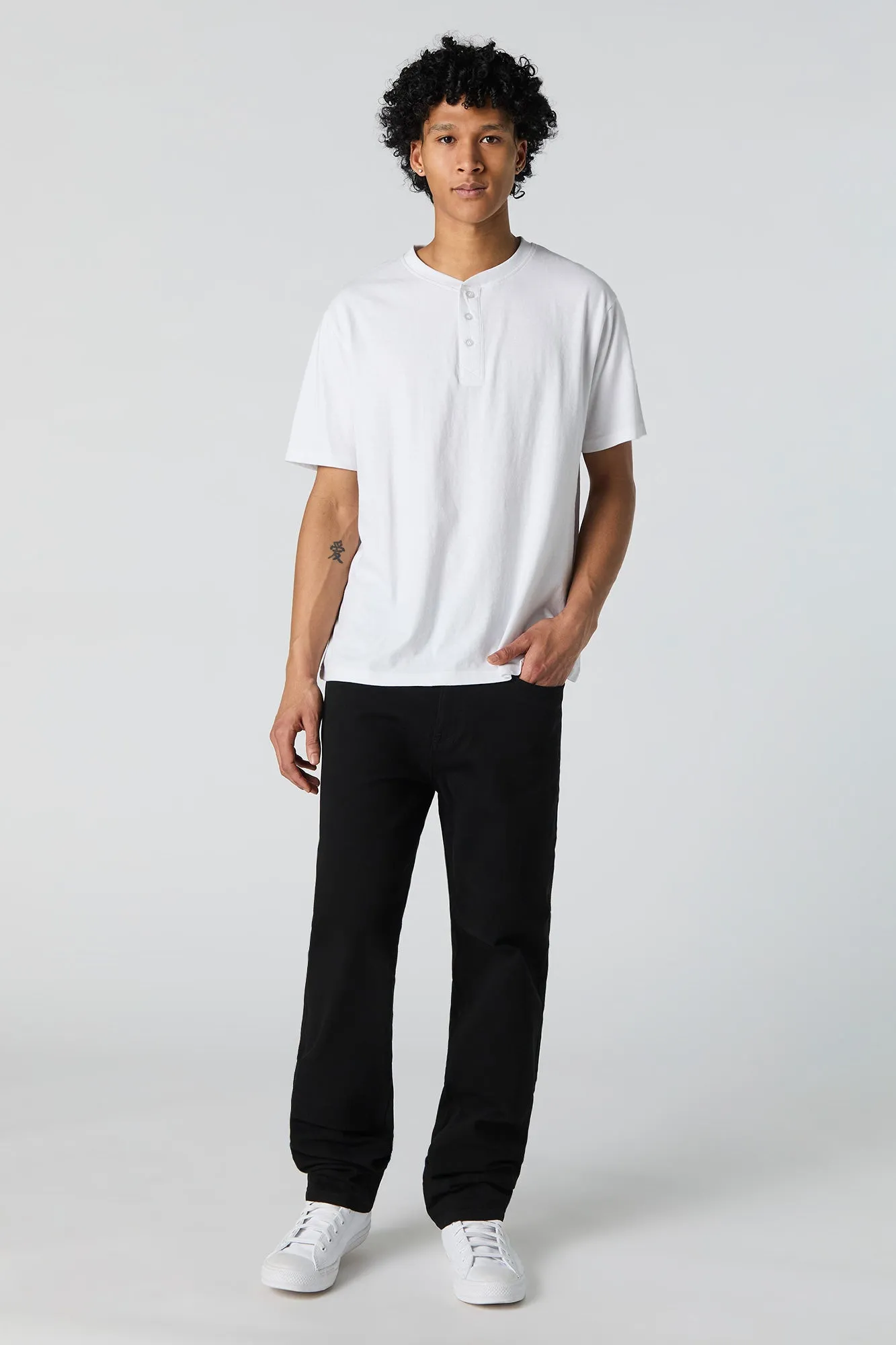 Black Straight Jean sold by Urban Planet product image thumbnail 2