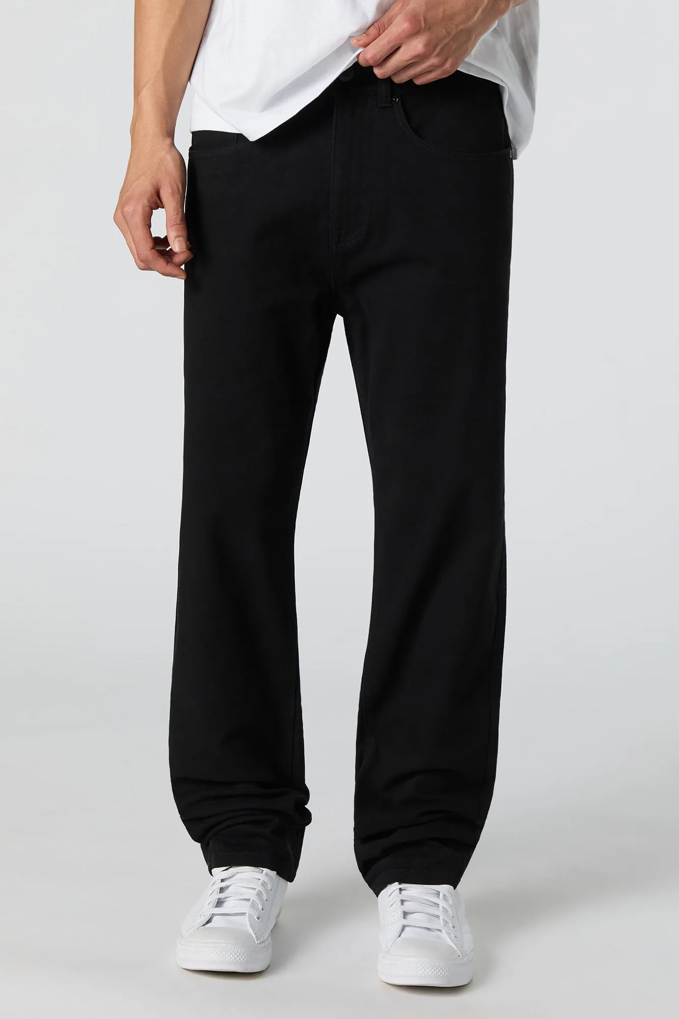 Black Straight Jean sold by Urban Planet