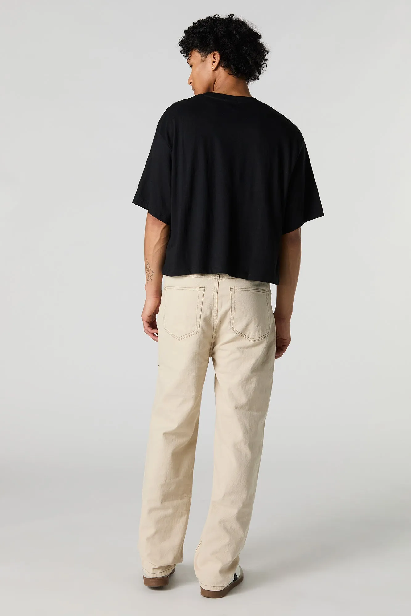 Khaki Baggy Wide Leg Jean sold by Urban Planet product image thumbnail 3