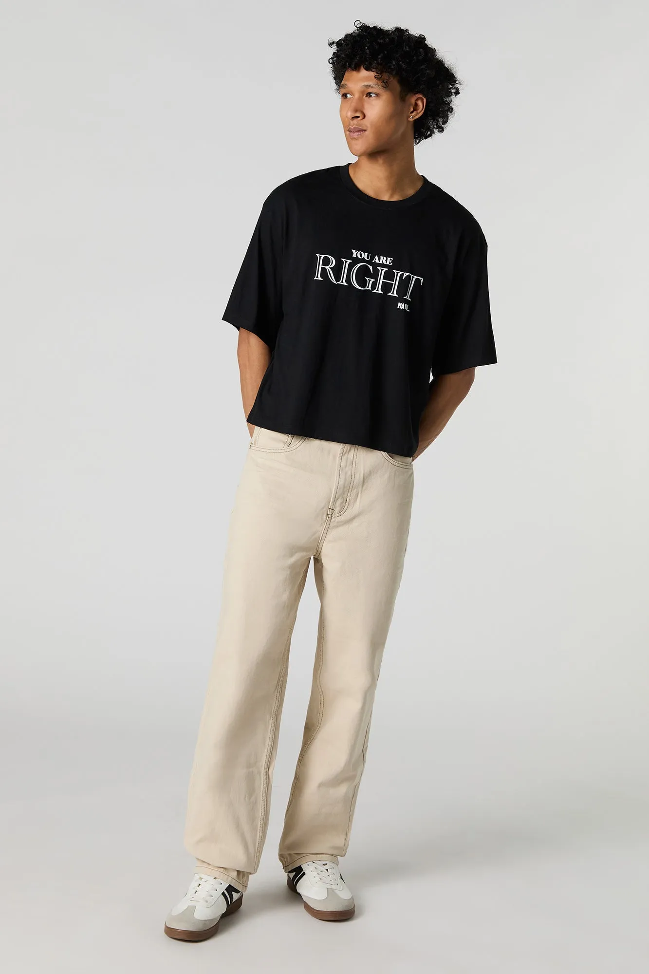 Khaki Baggy Wide Leg Jean sold by Urban Planet product image thumbnail 2