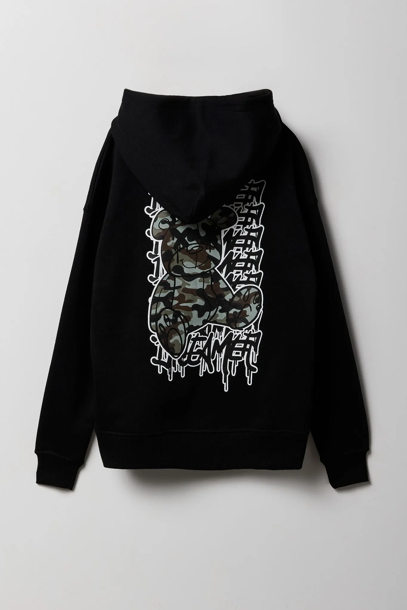 Haut à capuchon en molleton à imprimé Graffiti Bear pour enfants sold by Urban Planet product image thumbnail 2