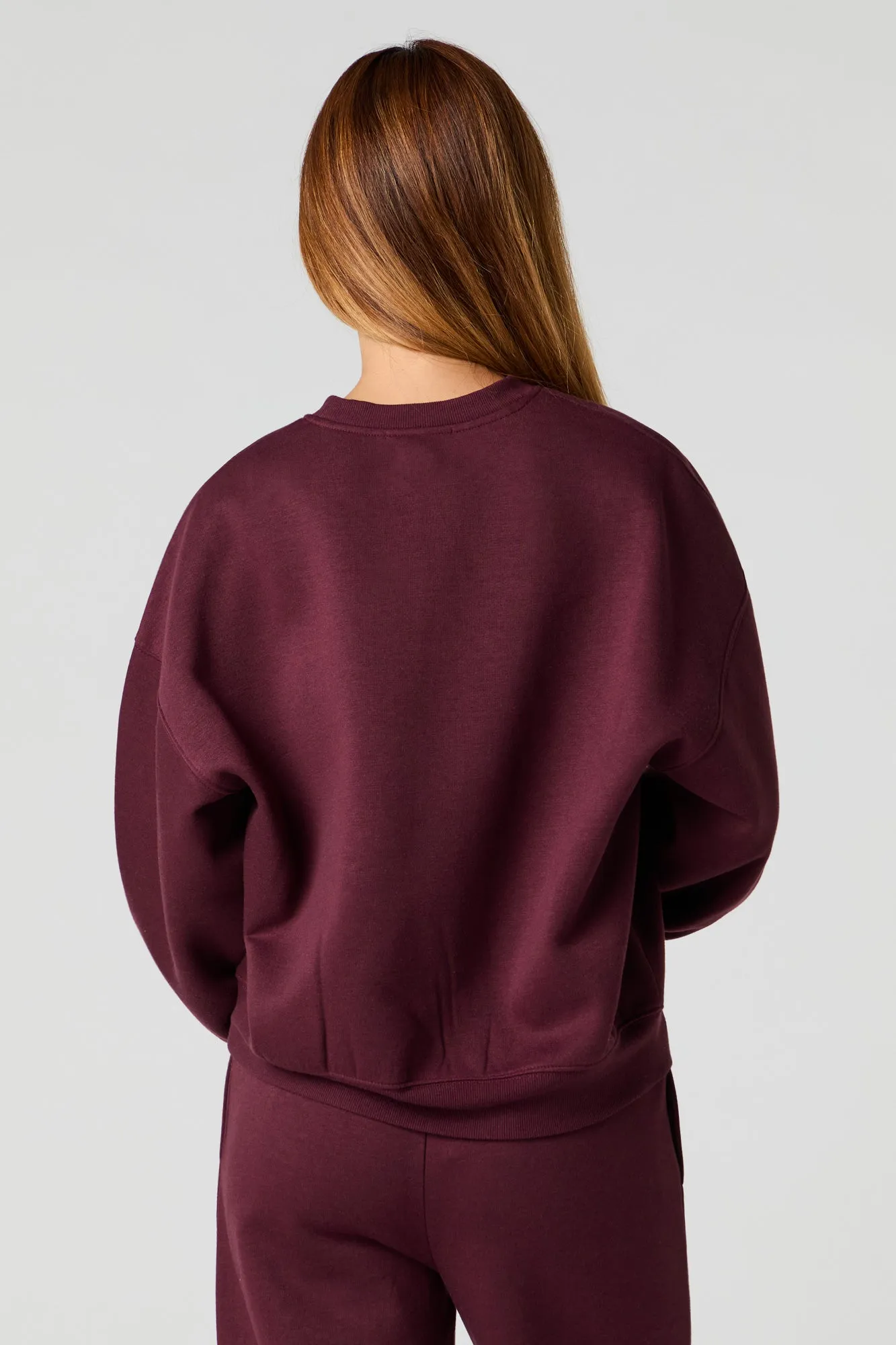 Fleece Oversized Sweatshirt sold by Urban Planet product image thumbnail 2