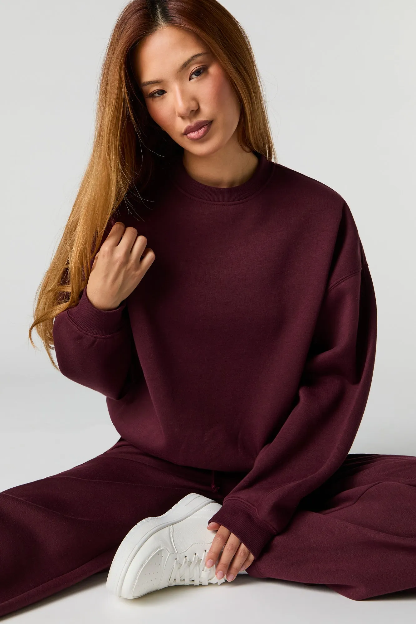 Fleece Oversized Sweatshirt sold by Urban Planet