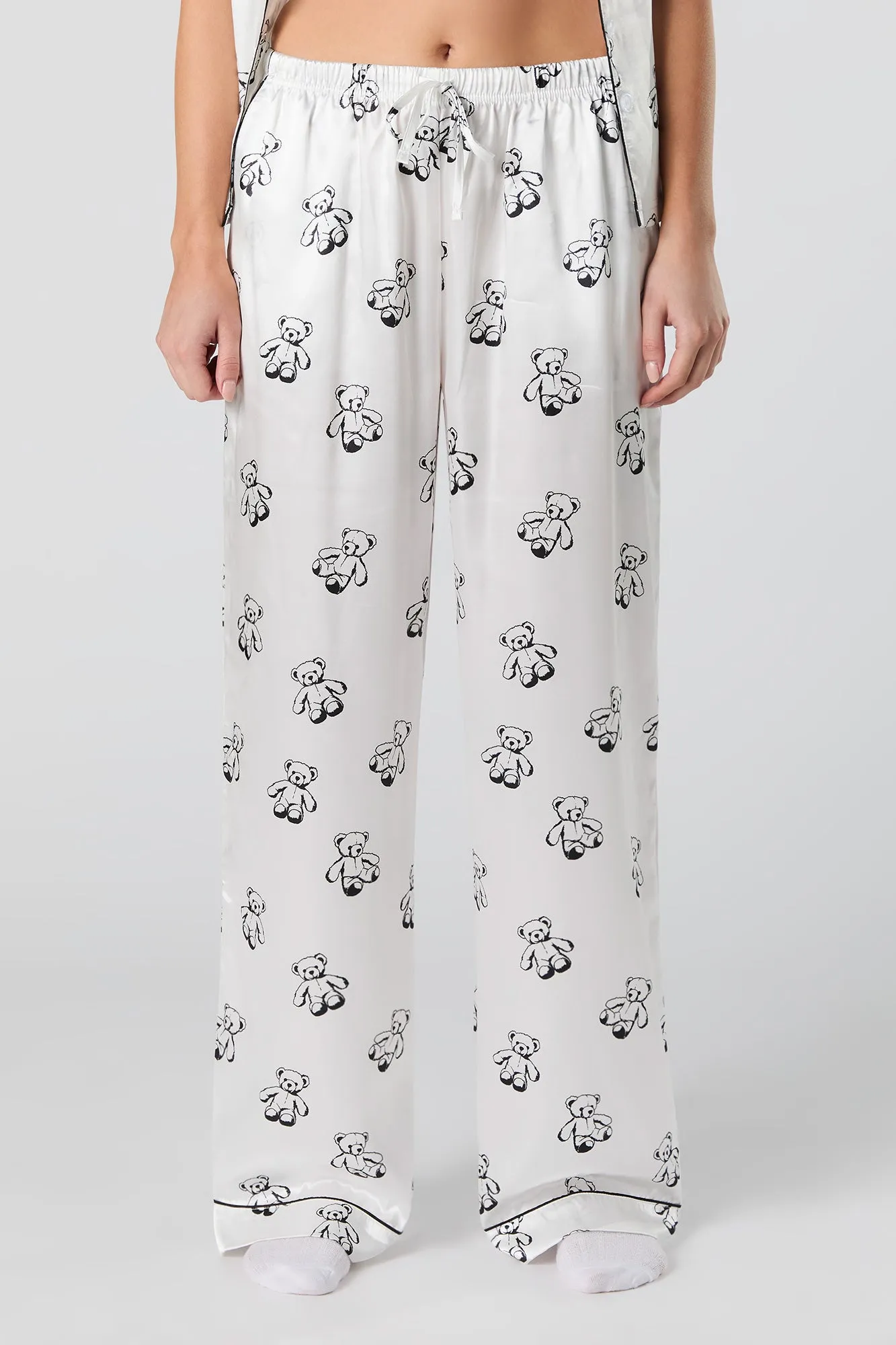 Satin Printed Pajama Pant sold by Urban Planet product image thumbnail 5