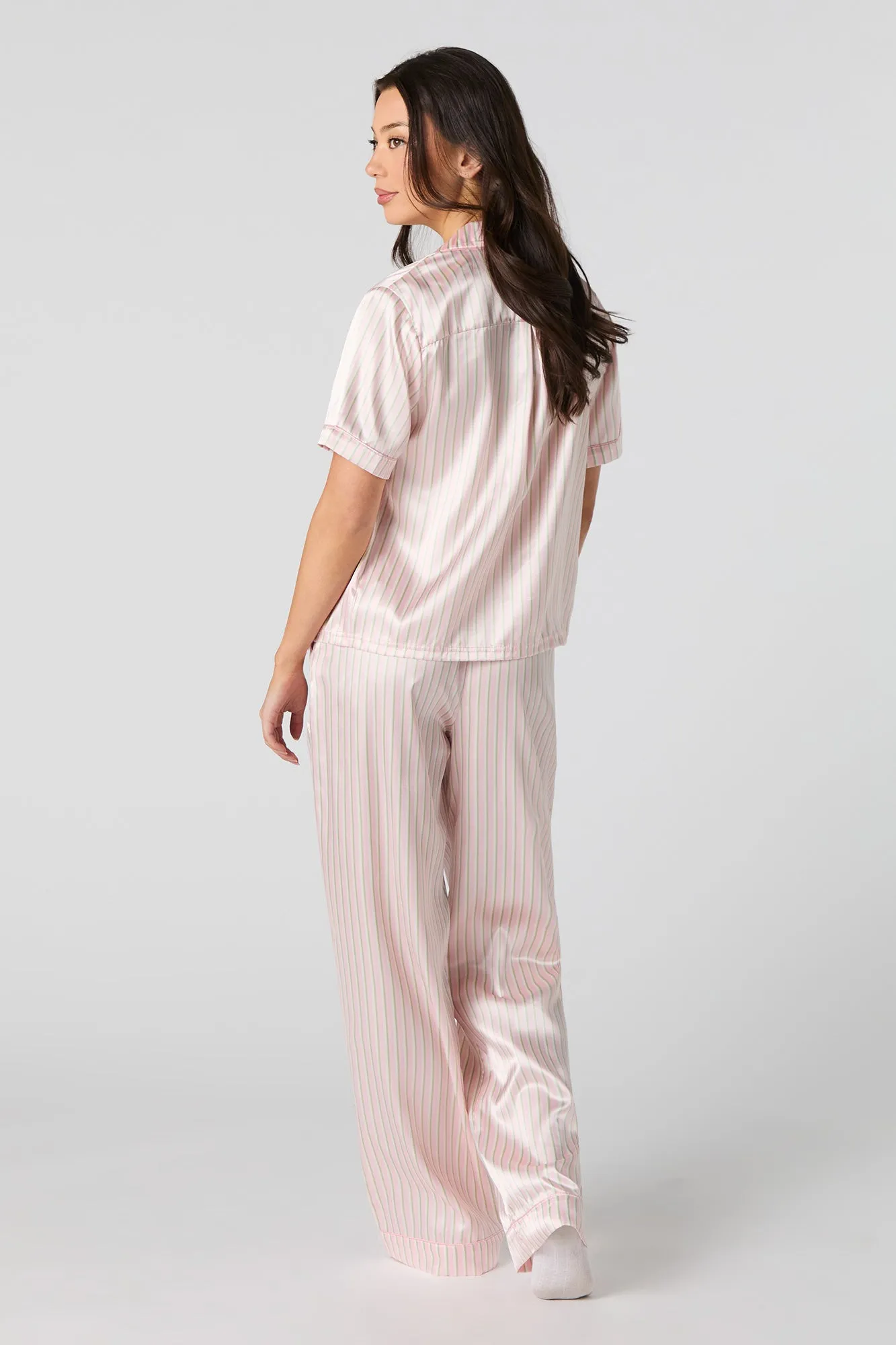Satin Printed Pajama Pant sold by Urban Planet product image thumbnail 3