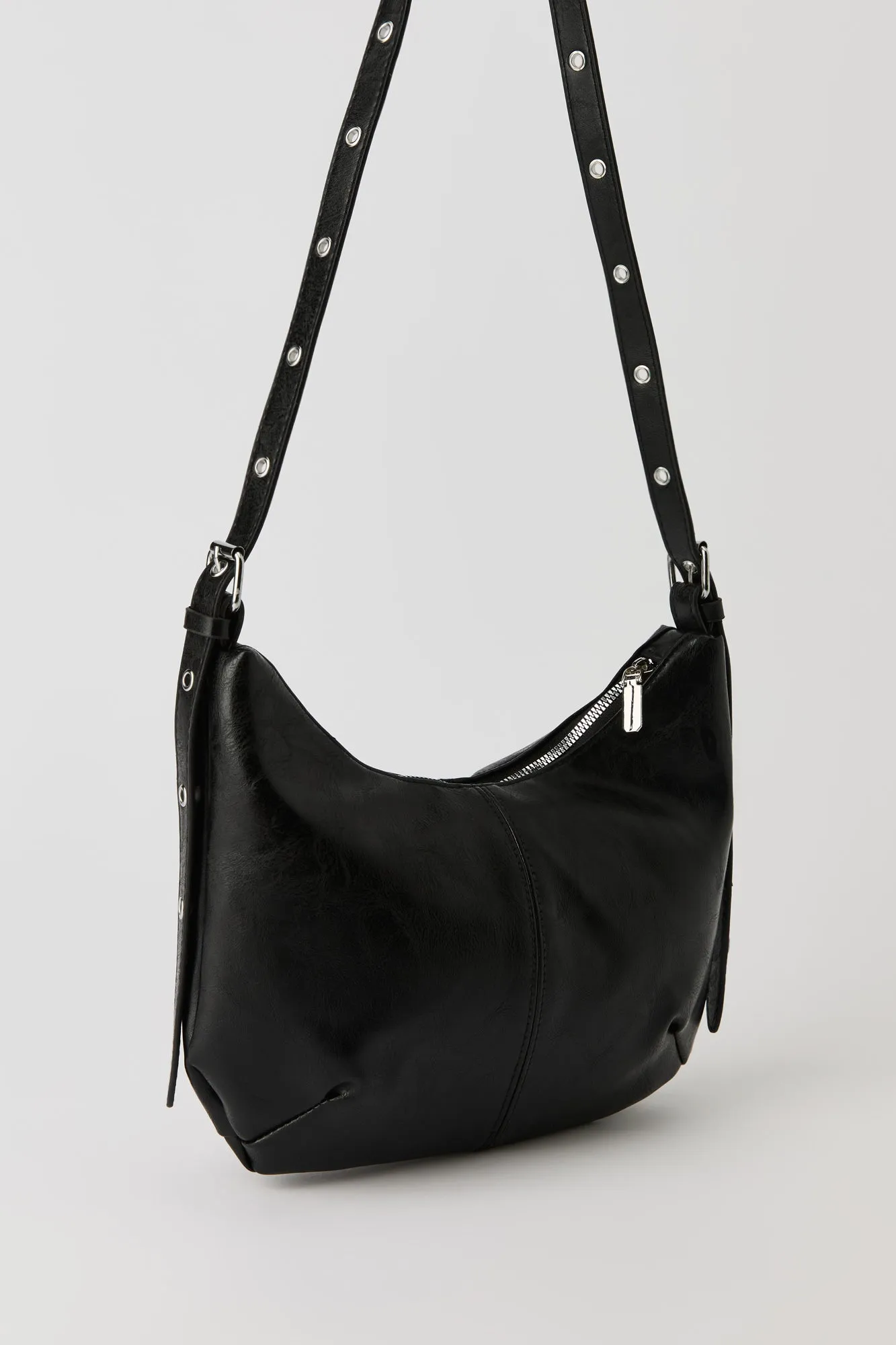 Faux Leather Half Moon Crossbody Bag sold by Urban Planet