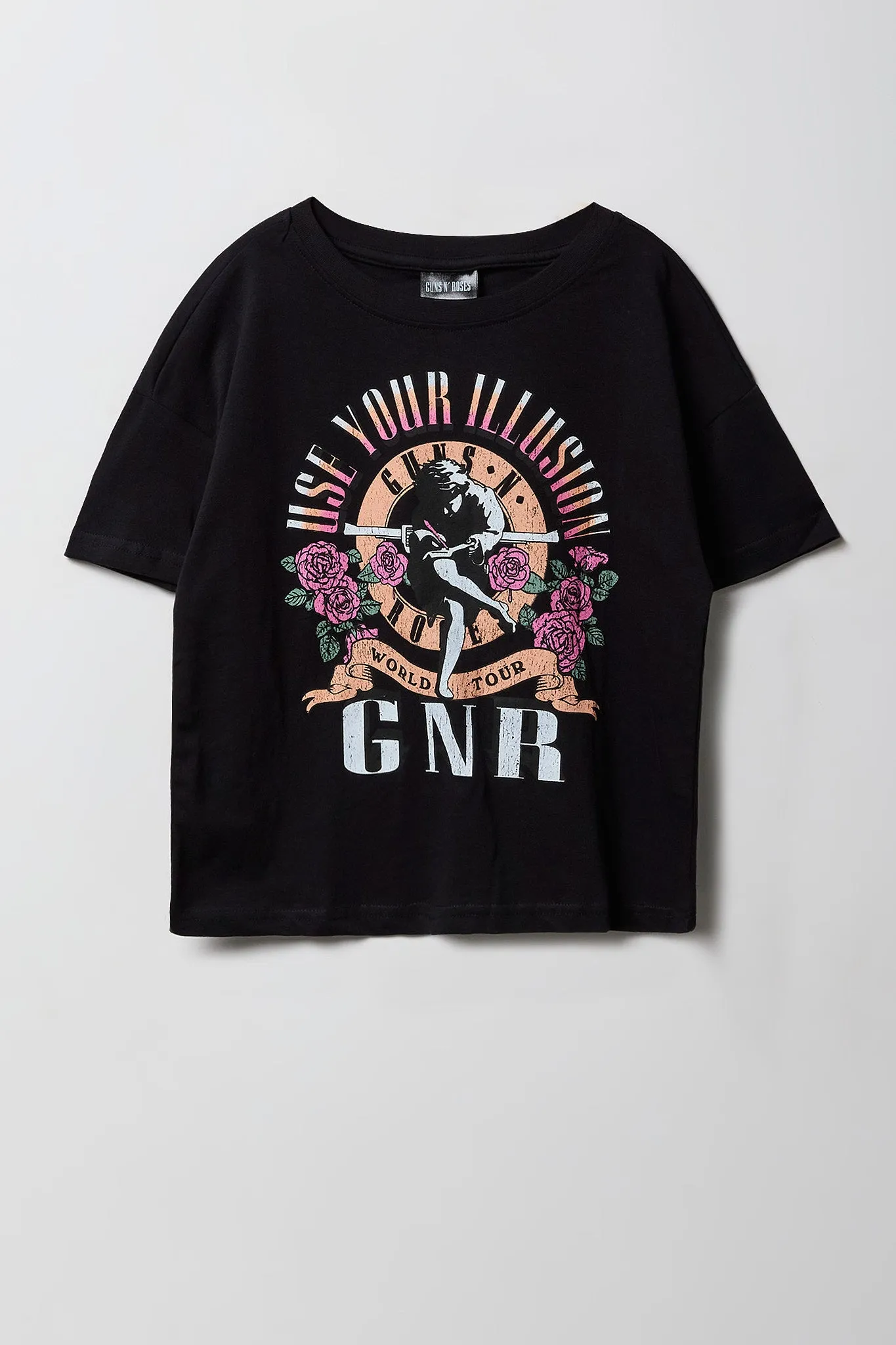 Girls Guns N Roses Graphic Oversized T-Shirt sold by Urban Planet