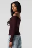 Ribbed Knit Off Shoulder Top sold by Urban Planet