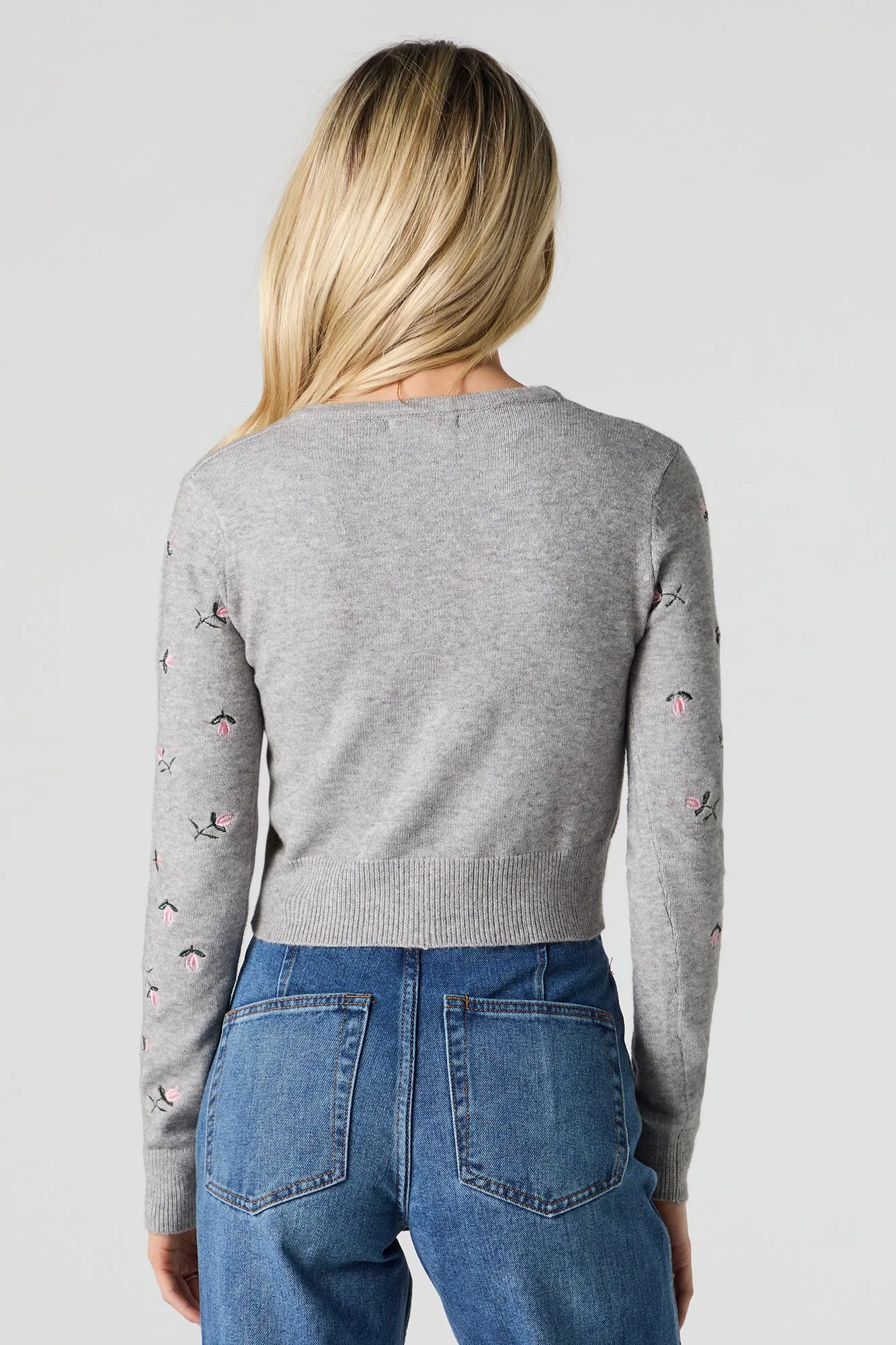 Embroidered Button Front Sweater sold by Urban Planet product image thumbnail 2