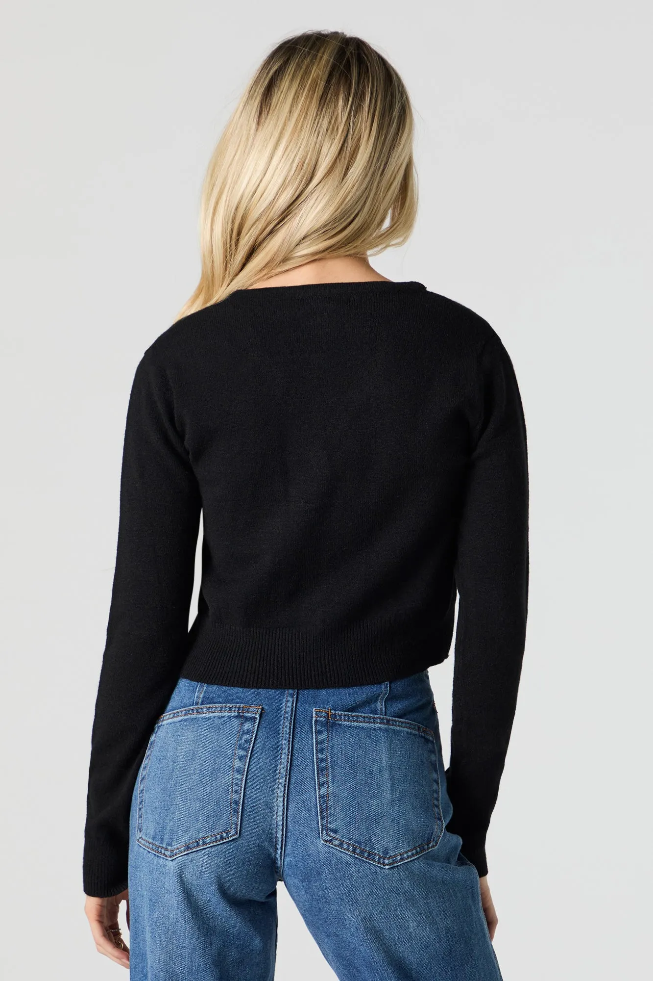 Embroidered Button Front Sweater sold by Urban Planet product image thumbnail 5