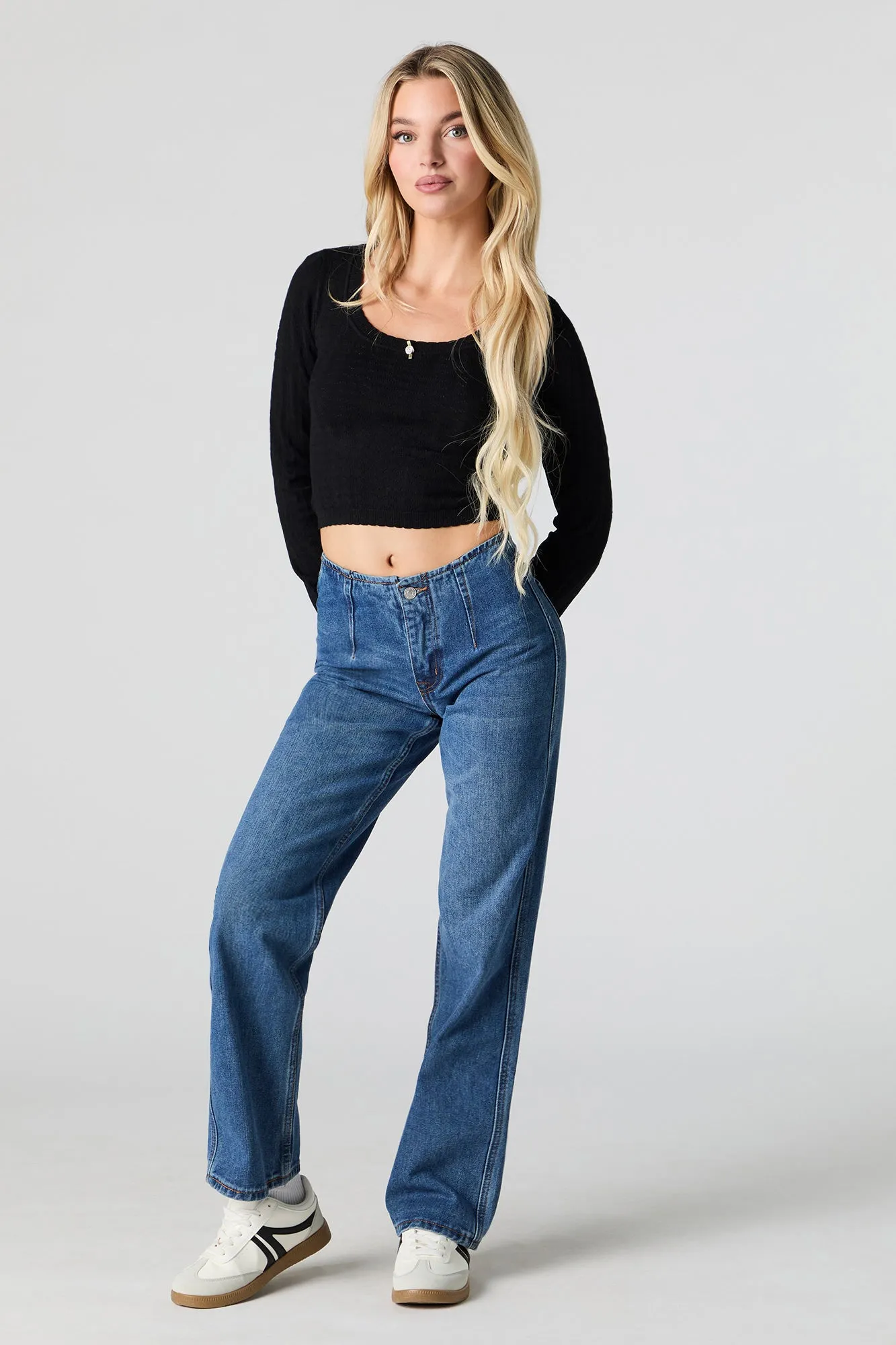 Chandail en tricot de pointelle avec rosettes sold by Urban Planet product image thumbnail 4