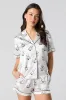 Satin Button-Up Top & Short 2 Piece Pajama Set sold by Urban Planet