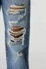 Vintage Medium Wash Distressed Straight Leg Jean sold by Urban Planet