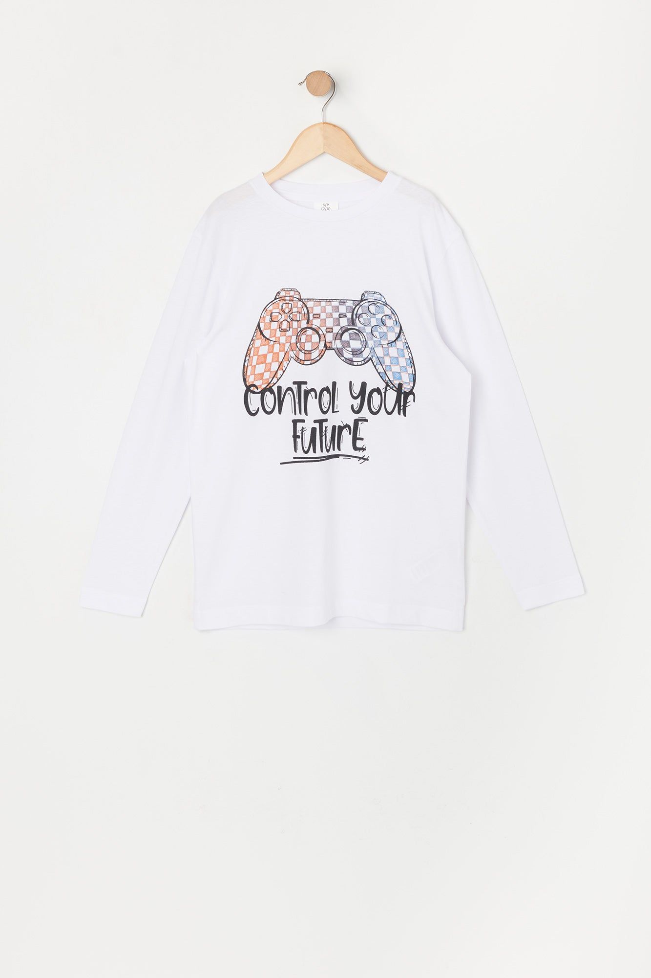 Boys Control Your Future Graphic Long Sleeve Top sold by Urban Planet