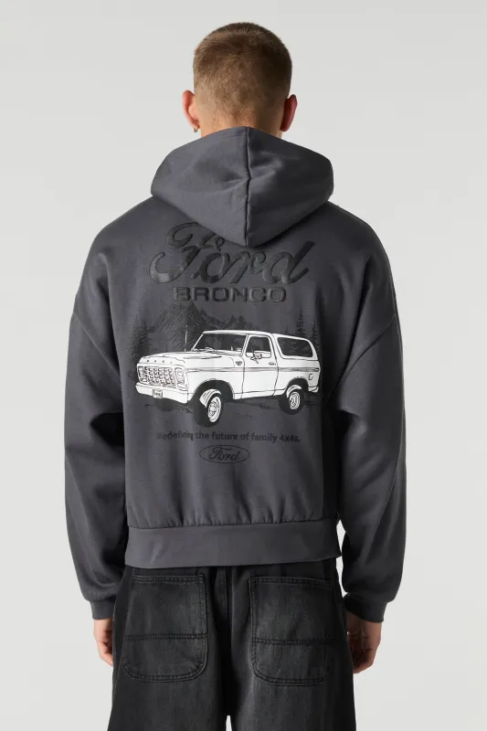 Ford Bronco Puff Print Fleece Hoodie sold by Urban Planet
