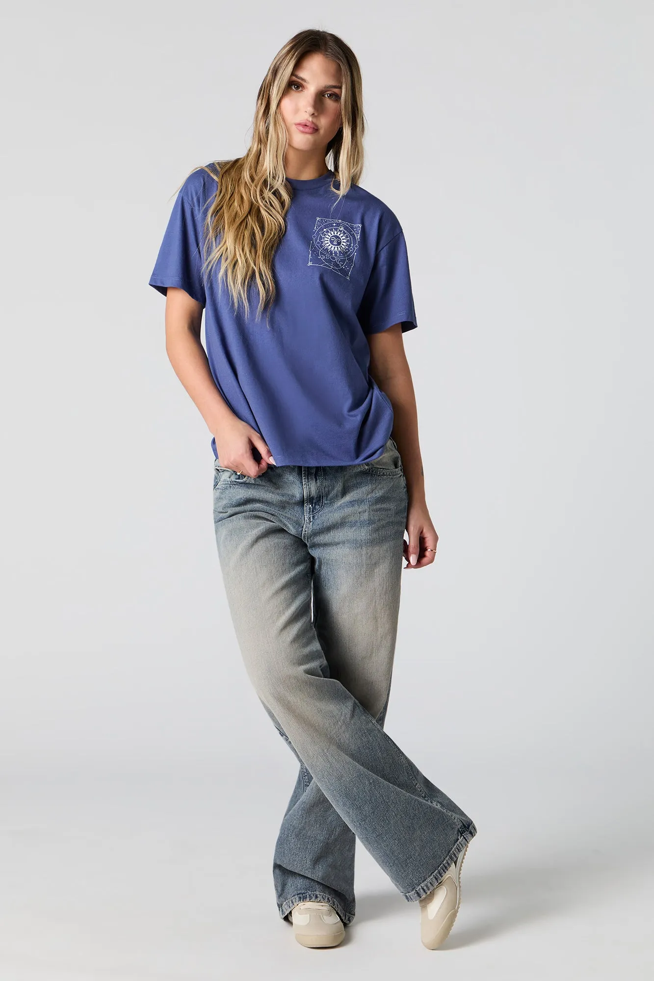 Inner Peace Graphic Boyfriend T-Shirt sold by Urban Planet product image thumbnail 3