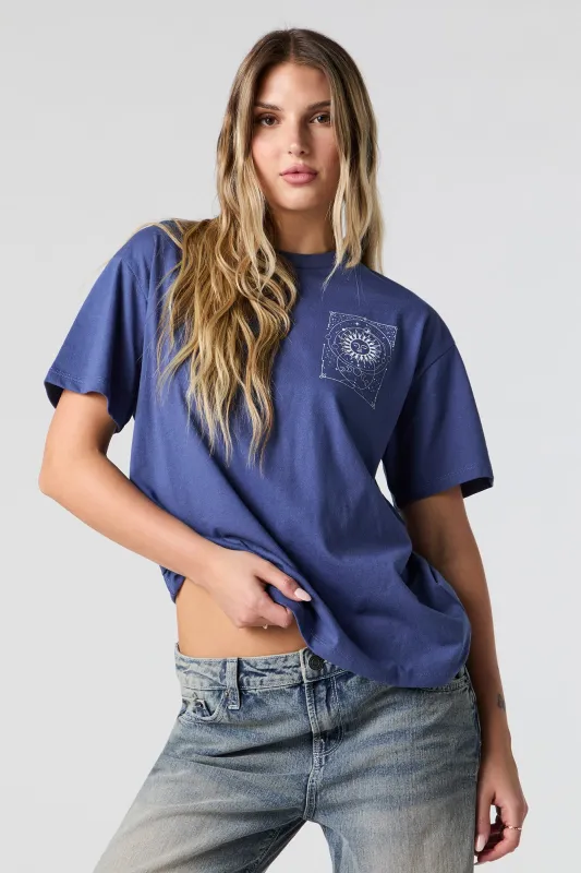 T-shirt coupe garçonne à imprimé Inner Peace sold by Urban Planet