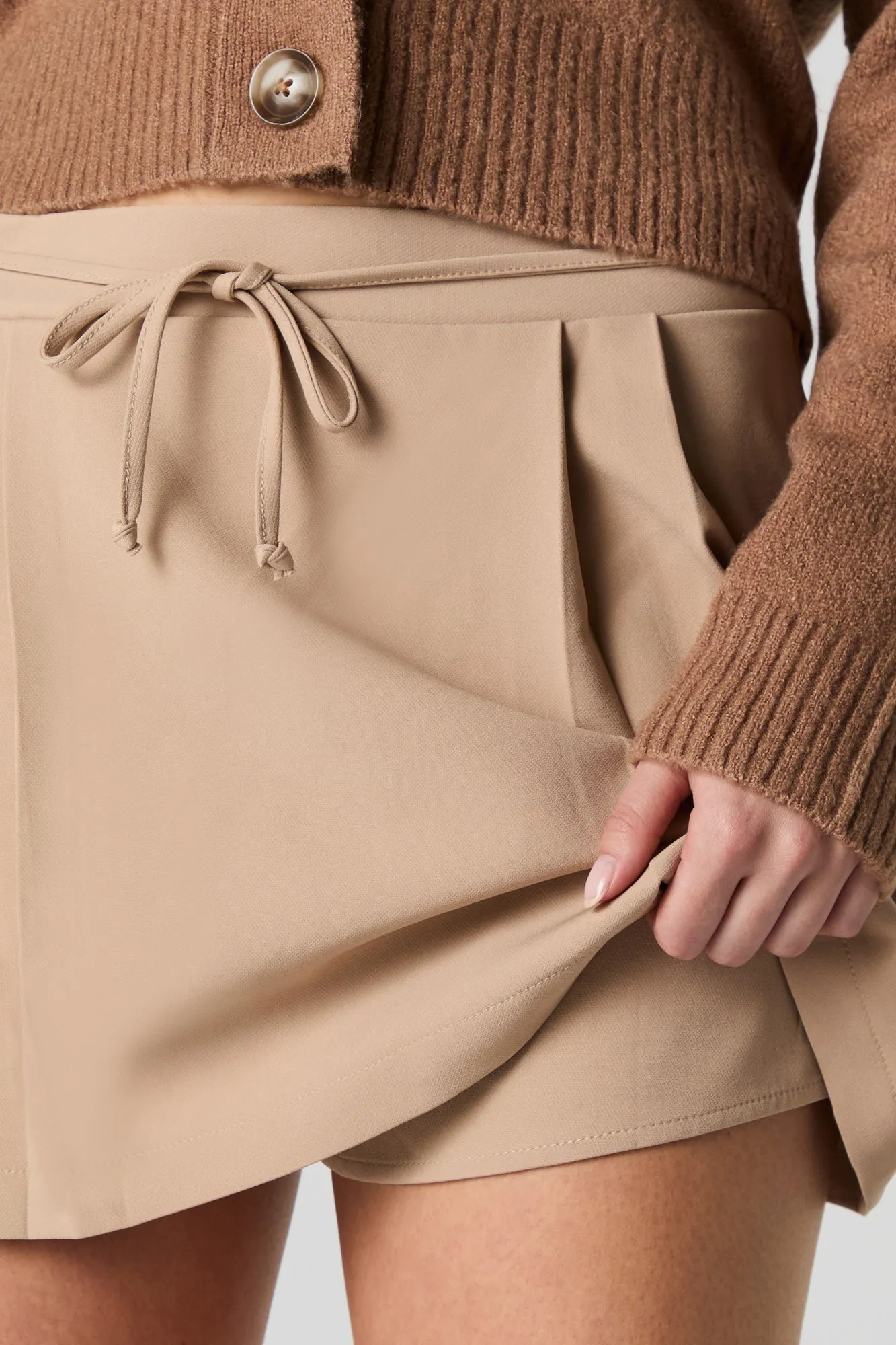 Tie Waist Mini Skort sold by Urban Planet product image thumbnail 4