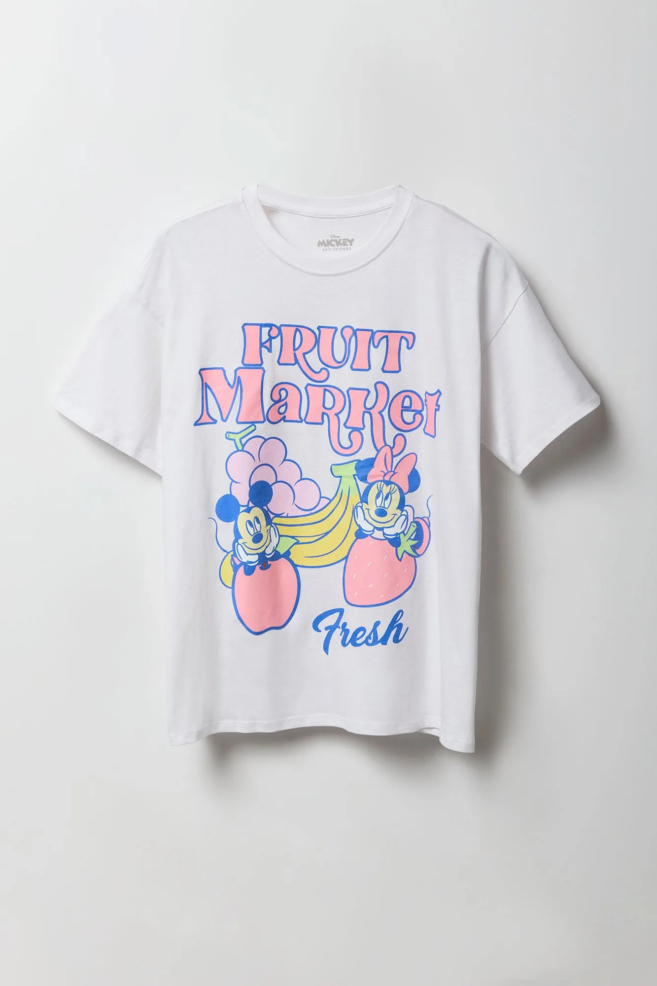 Mickey & Minnie Graphic Boyfriend T-Shirt sold by Urban Planet