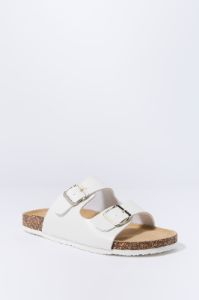 White Cork Buckled Sandals sold by Urban Planet