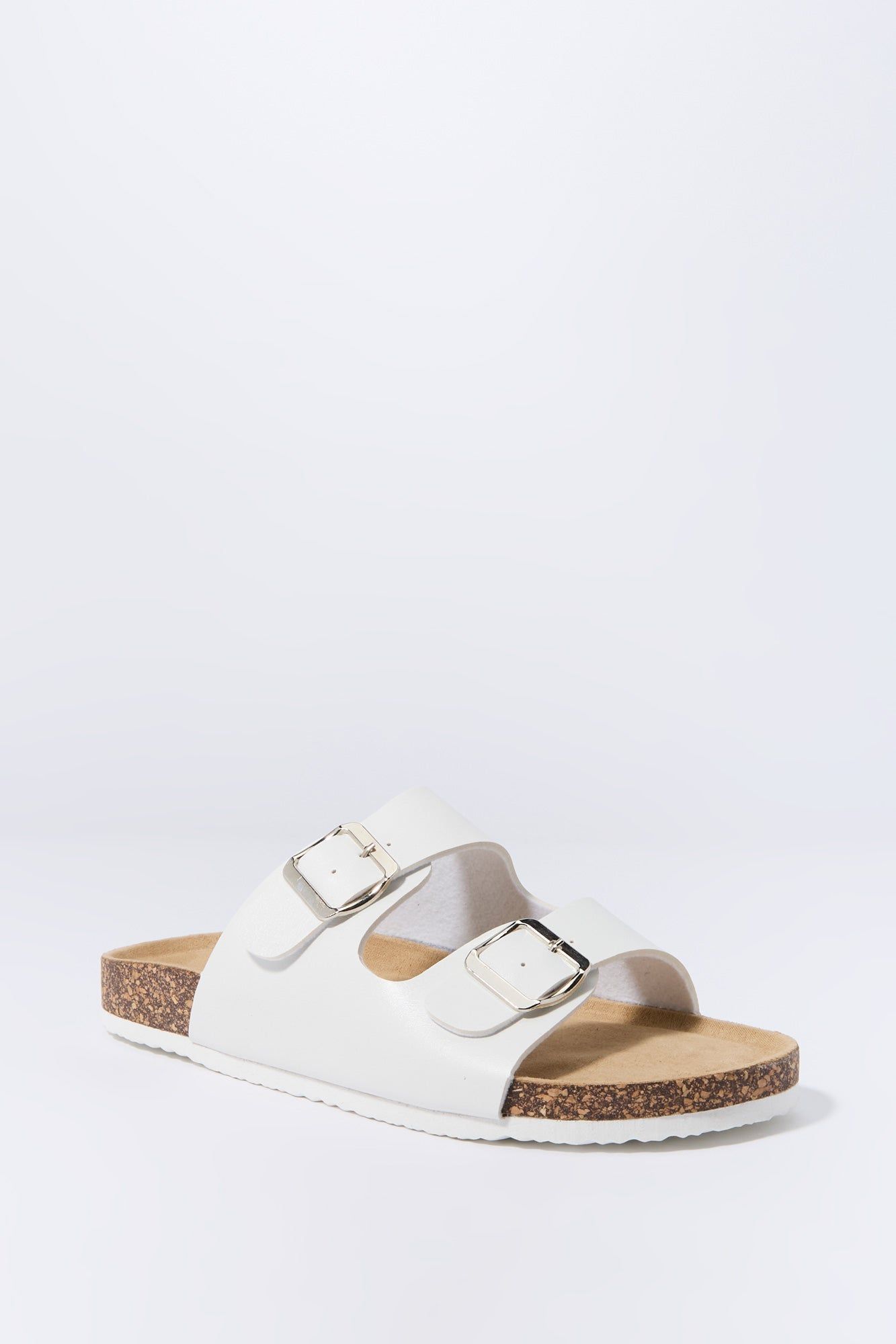 White Cork Buckled Sandals sold by Urban Planet product image thumbnail 2