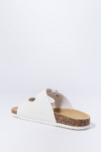 White Cork Buckled Sandals sold by Urban Planet