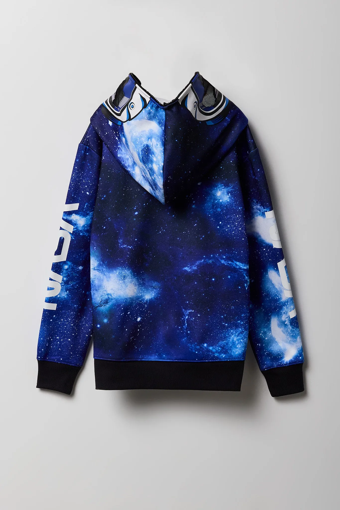 Haut à capuchon à glissière intégrale à imprimé NASA pour enfants sold by Urban Planet product image thumbnail 3