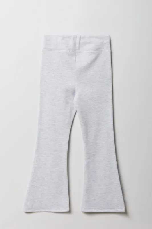 Pantalon en molleton à jambe évasée et broderie pour filles sold by Urban Planet