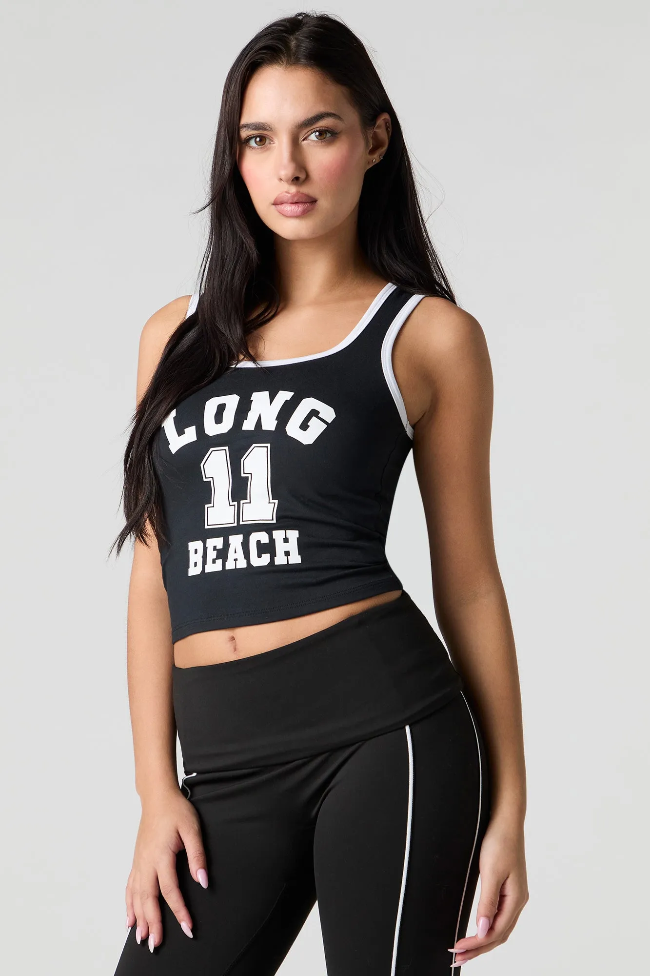 Camisole à bonnets intégrés et imprimé Sommer Ray Active sold by Urban Planet product image thumbnail 2