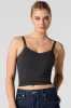 Camisole côtelée sans couture à bonnets intégrés et bordure en dentelle sold by Urban Planet