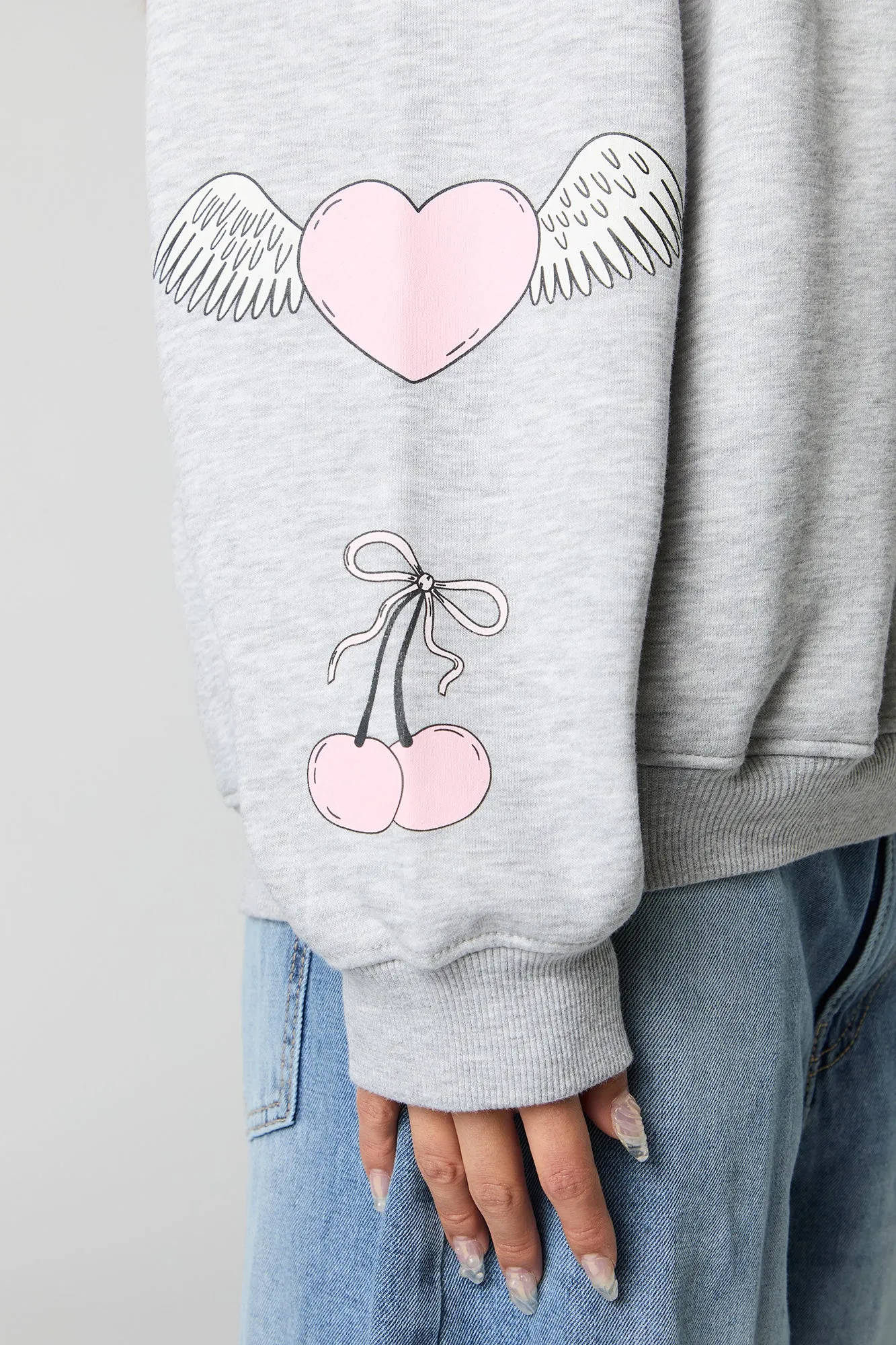 Embroidered & Graphic Oversized Fleece Hoodie sold by Urban Planet product image thumbnail 4