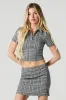 Plaid Mini Skirt sold by Urban Planet