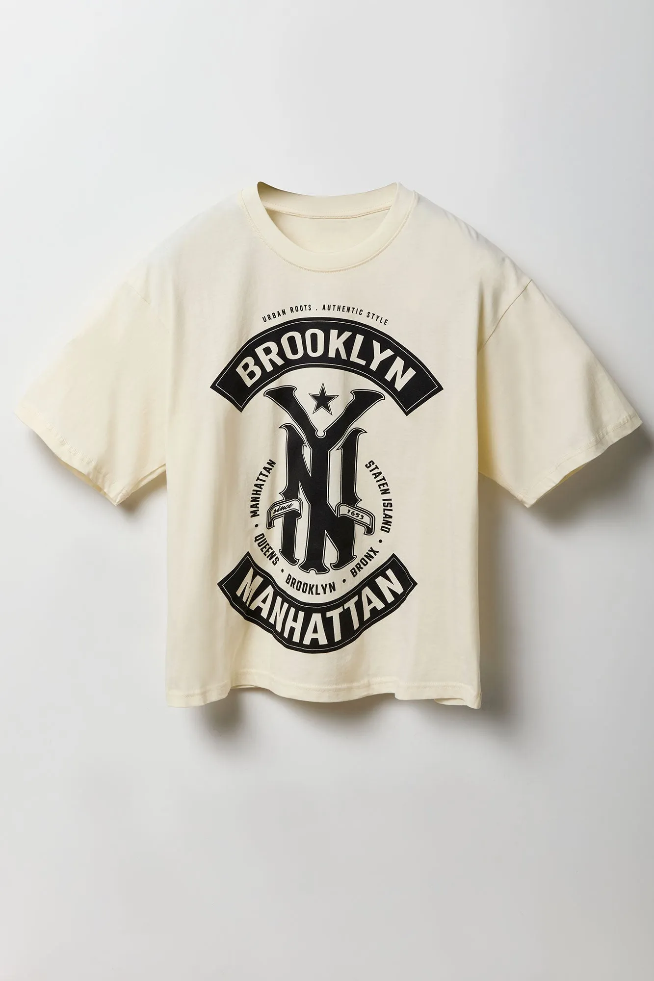 New York Graphic Boxy T-Shirt sold by Urban Planet product image thumbnail 4