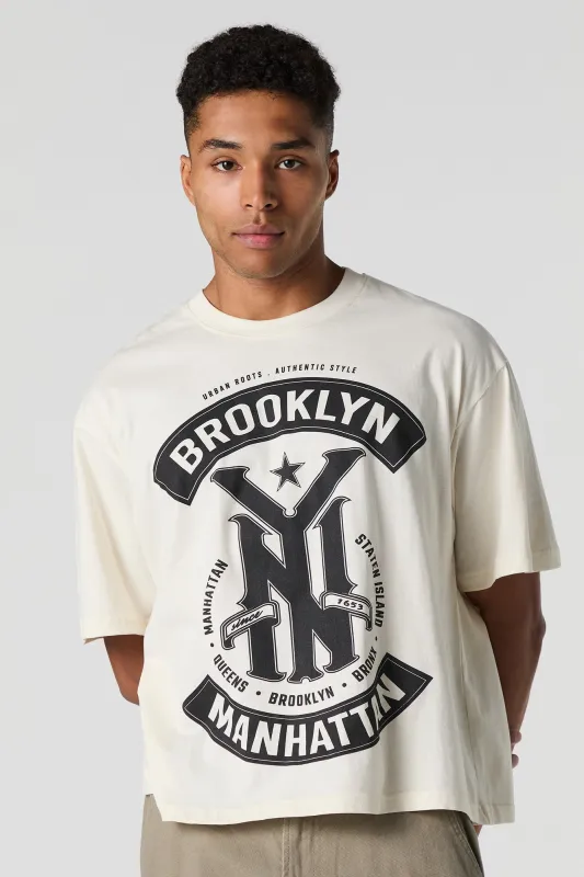 T-shirt carré à imprimé New York sold by Urban Planet
