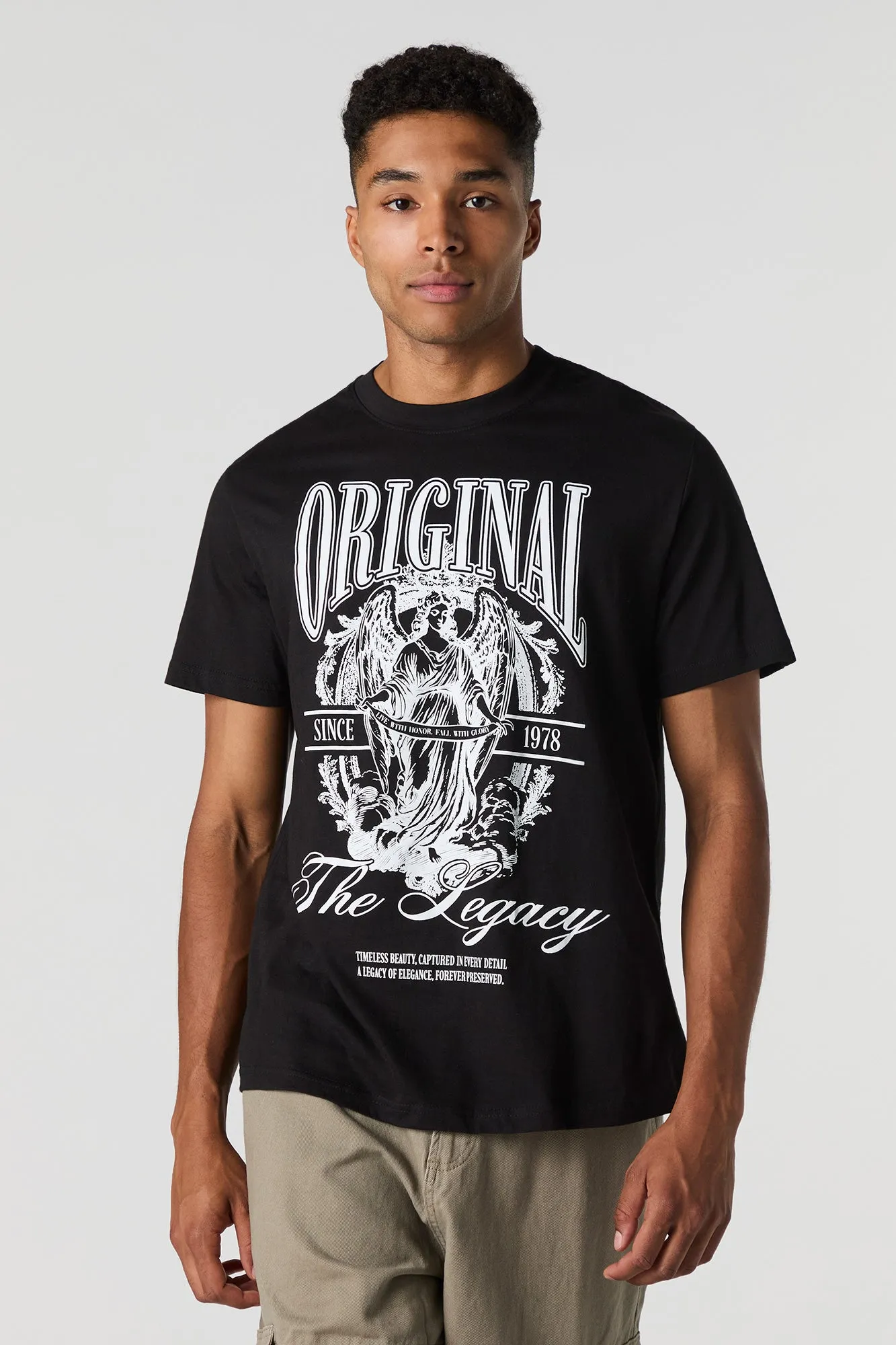 T-shirt carré à imprimé Angel sold by Urban Planet