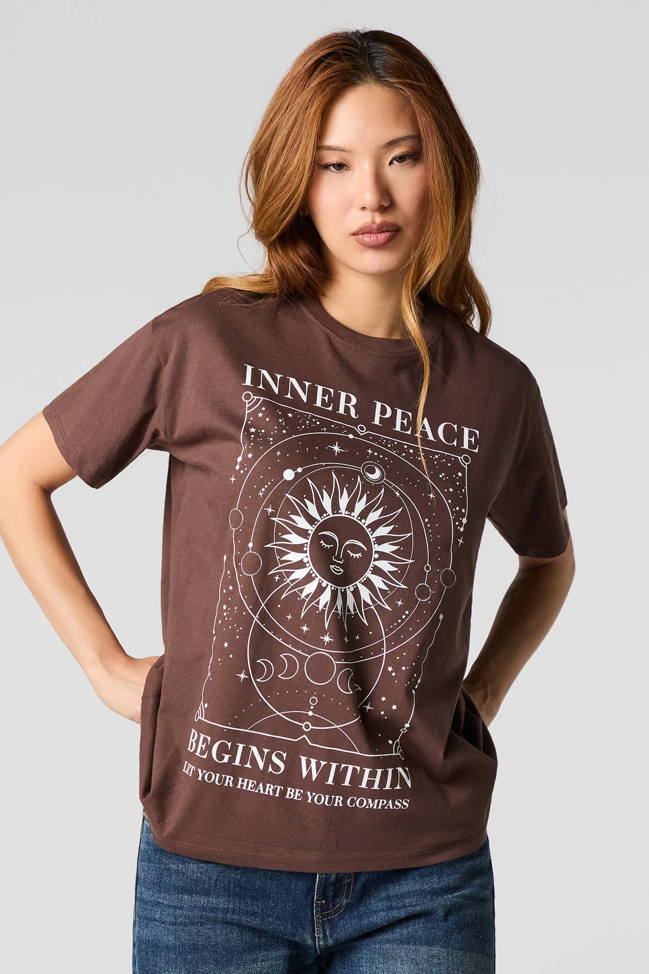 Mystic Graphic Boyfriend T-Shirt sold by Urban Planet