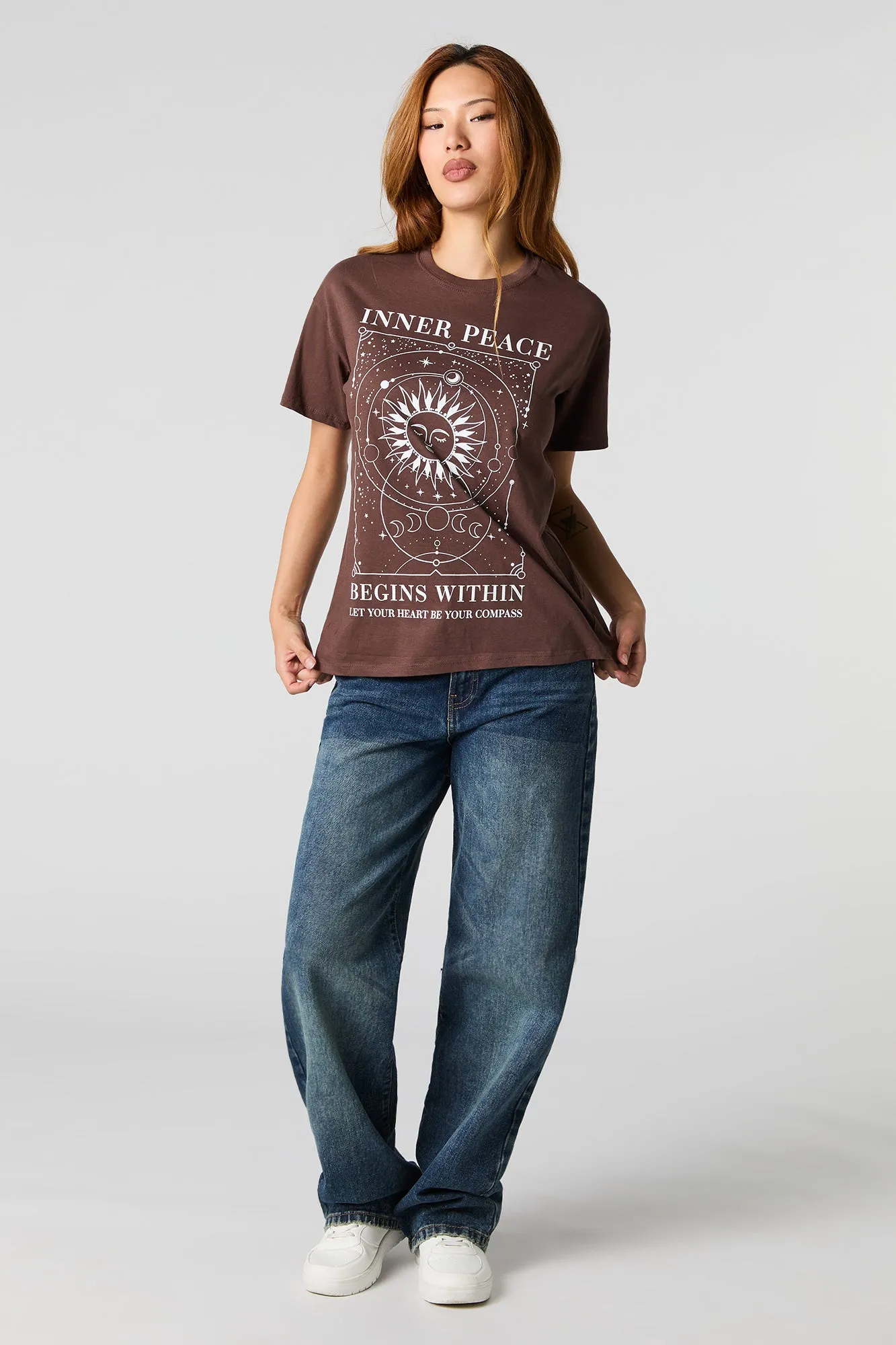 Mystic Graphic Boyfriend T-Shirt sold by Urban Planet product image thumbnail 3