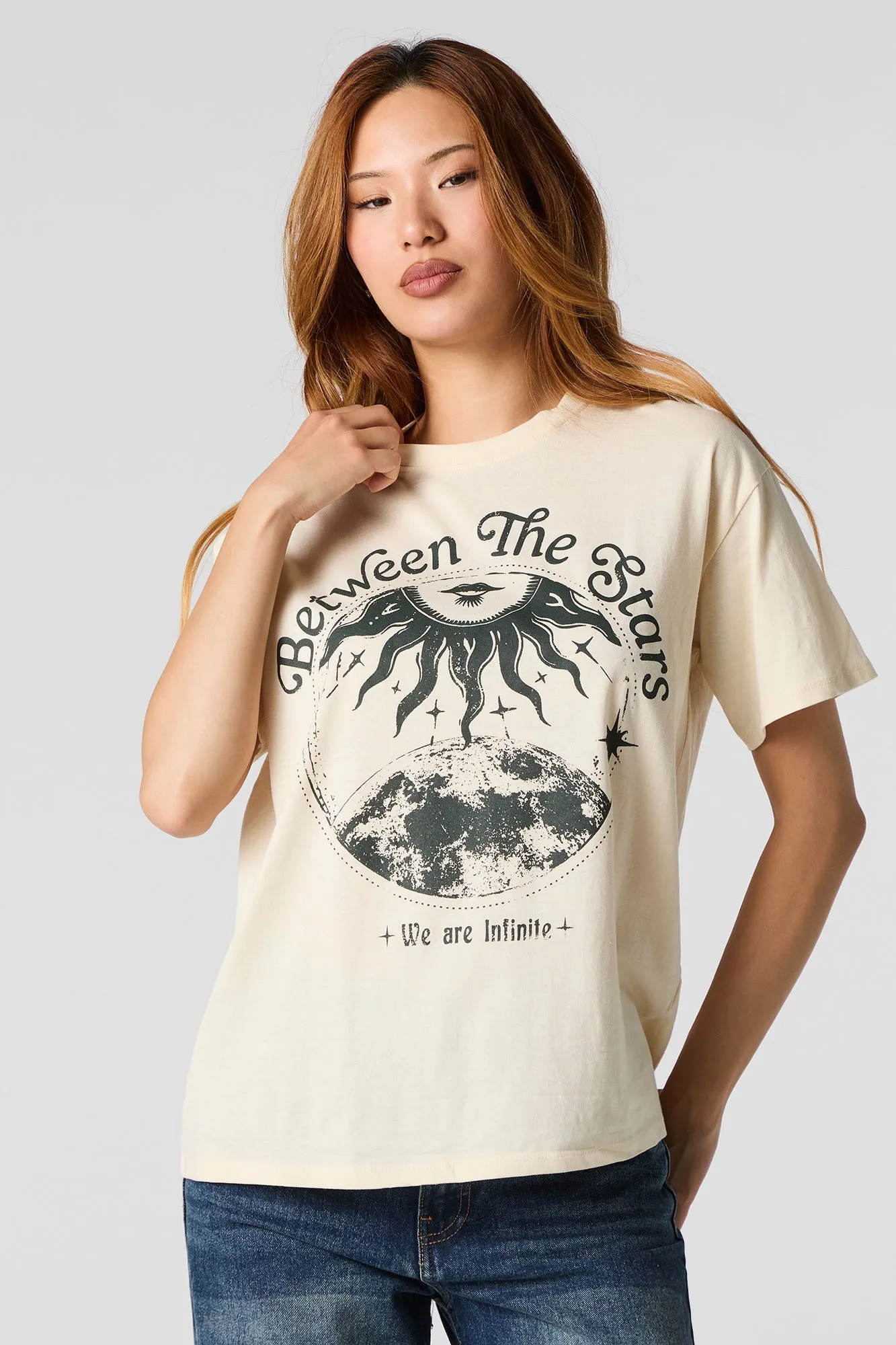 Mystic Graphic Boyfriend T-Shirt sold by Urban Planet product image thumbnail 5