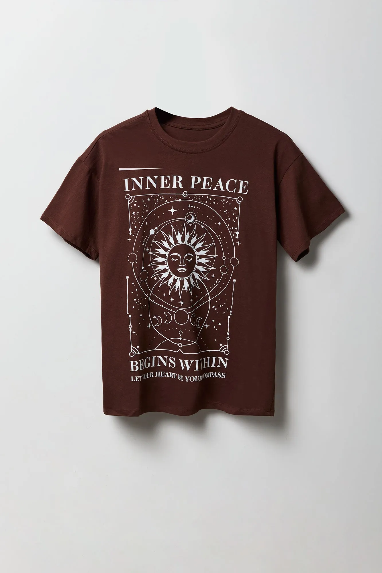 T-shirt de coupe garçonne à imprimé Mystic sold by Urban Planet